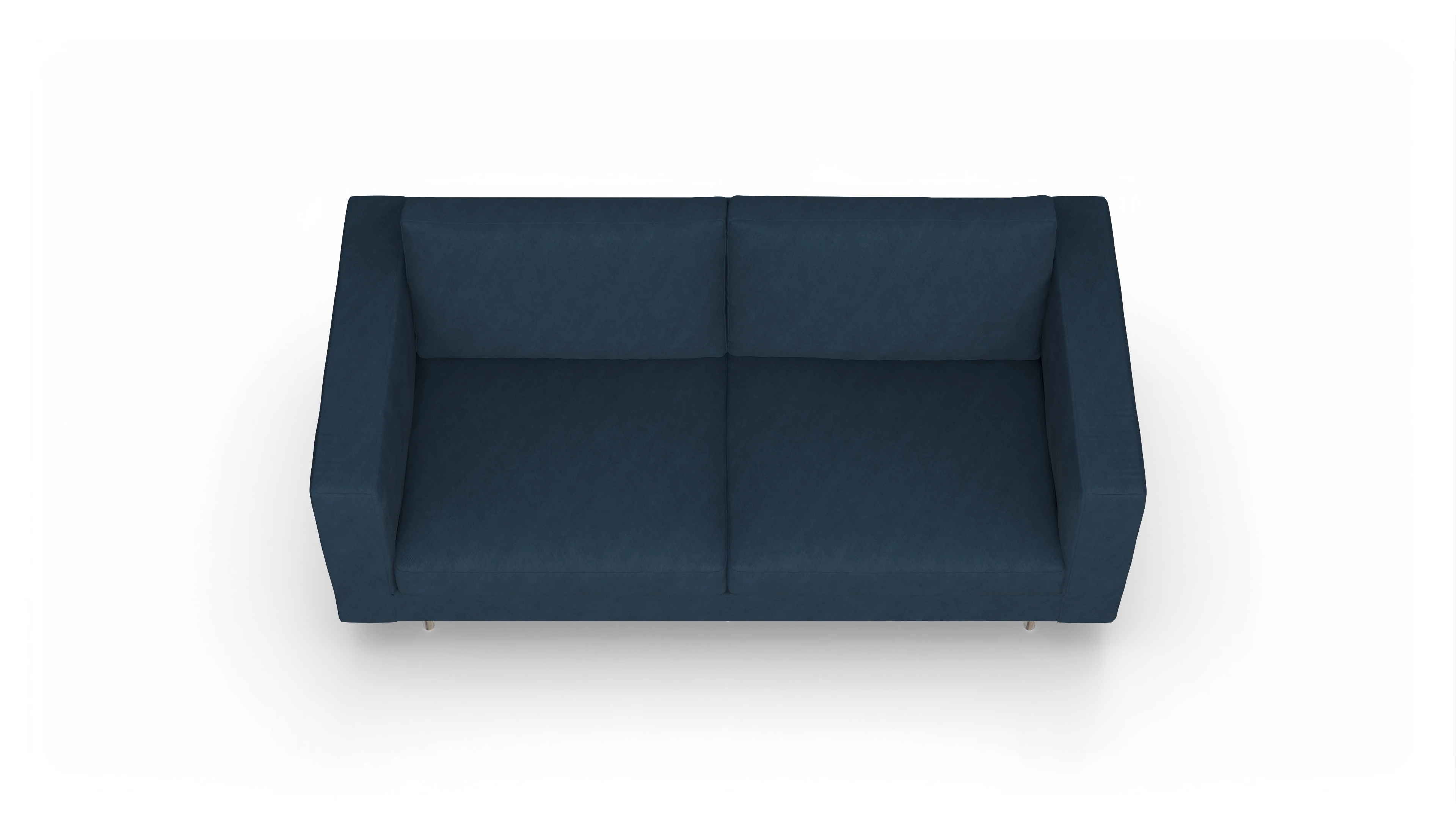 Ansicht des Produktes Silea 3-Sitzer in Stoff blau