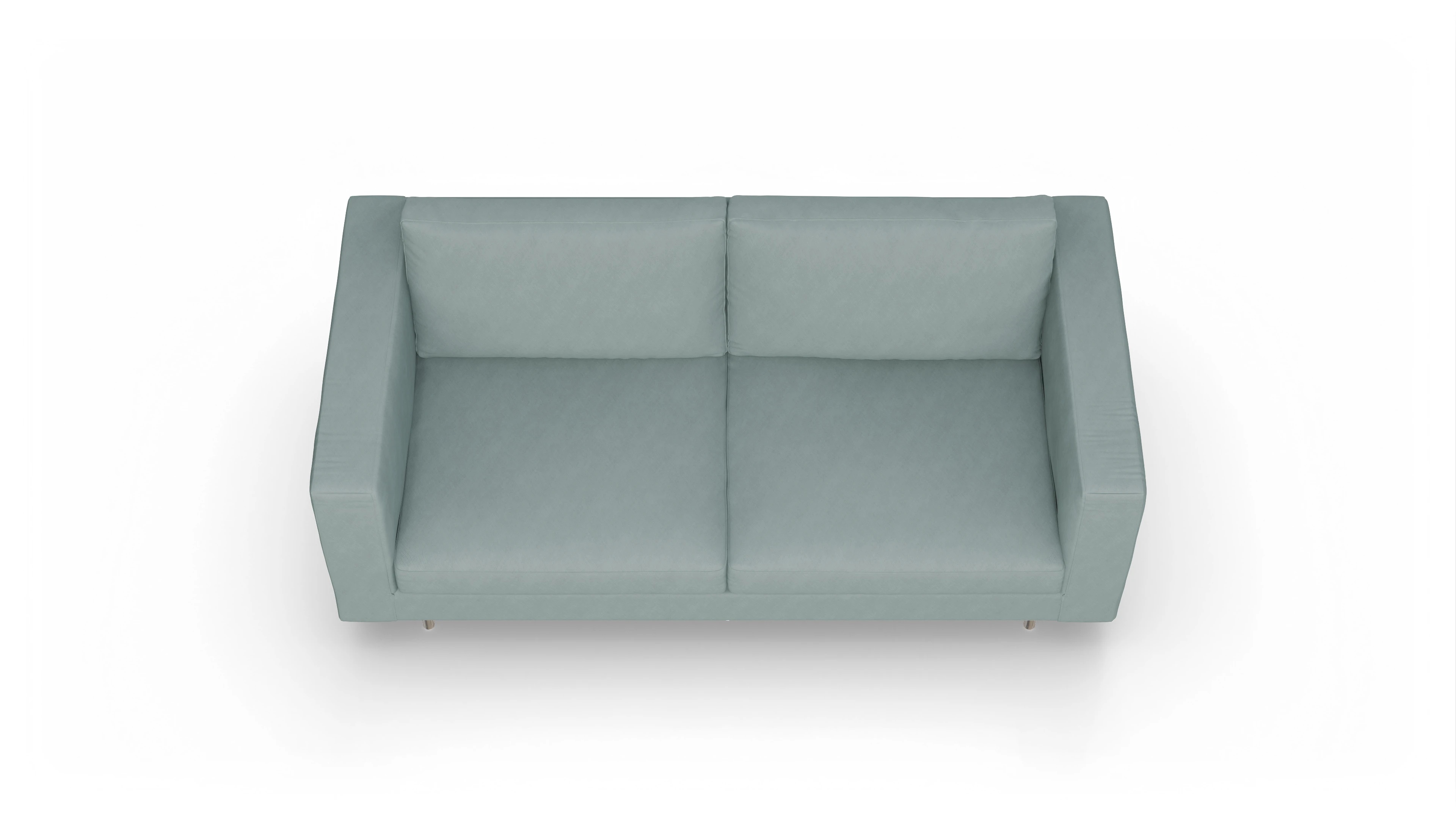 Design-Sofa Silea Ansicht des Produktes Silea 3-Sitzer in Stoff blau
