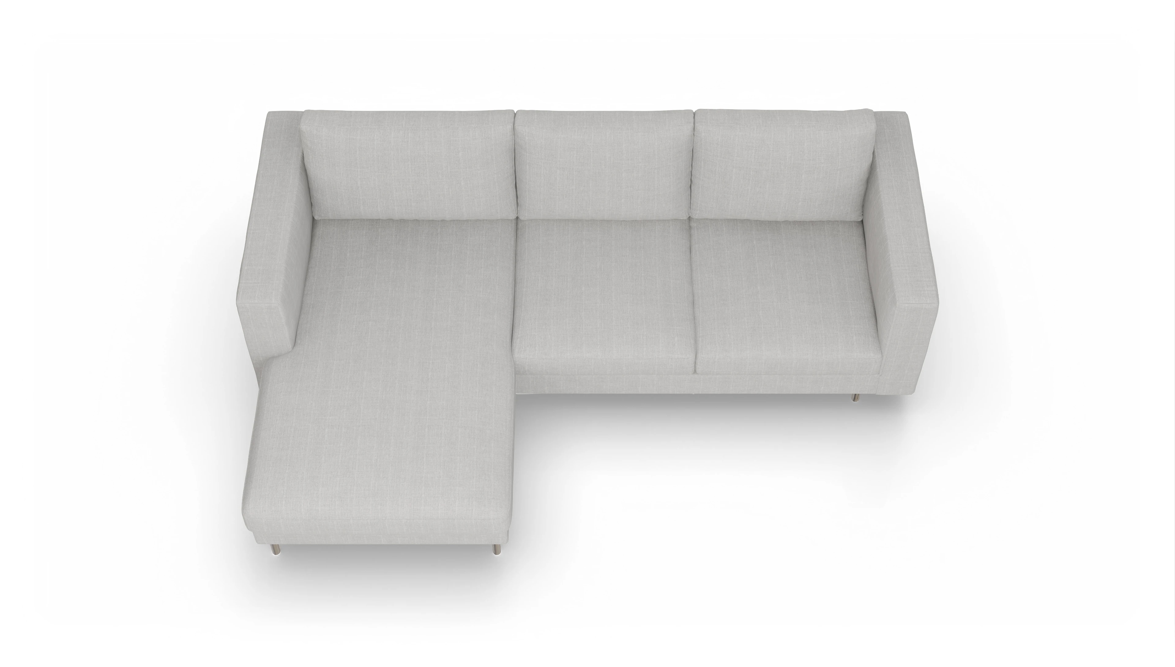 Ansicht des Produktes Silea Sofa mit Rec links in Stoff beige