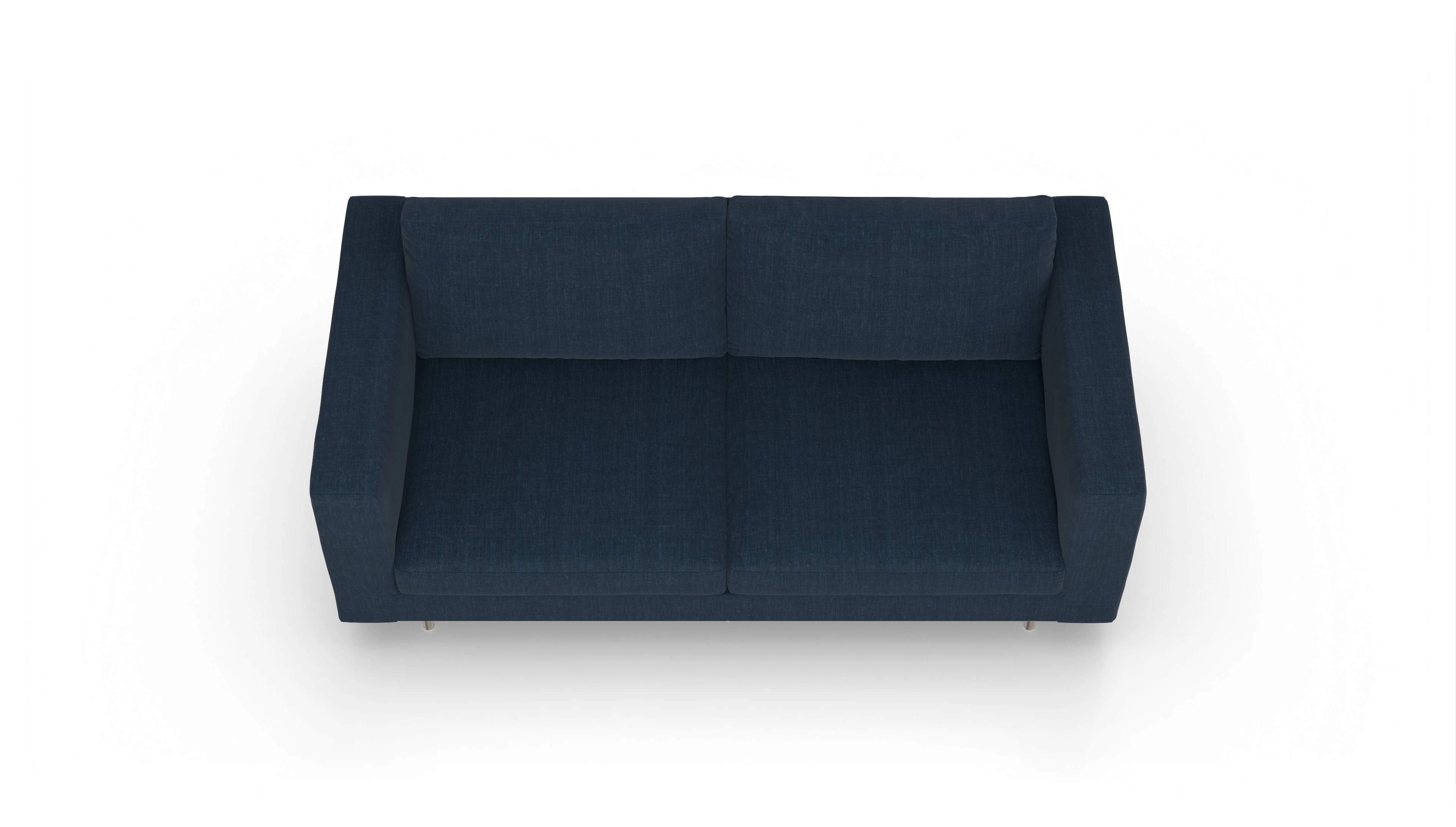 Ansicht des Produktes Silea 3-Sitzer in Stoff blau