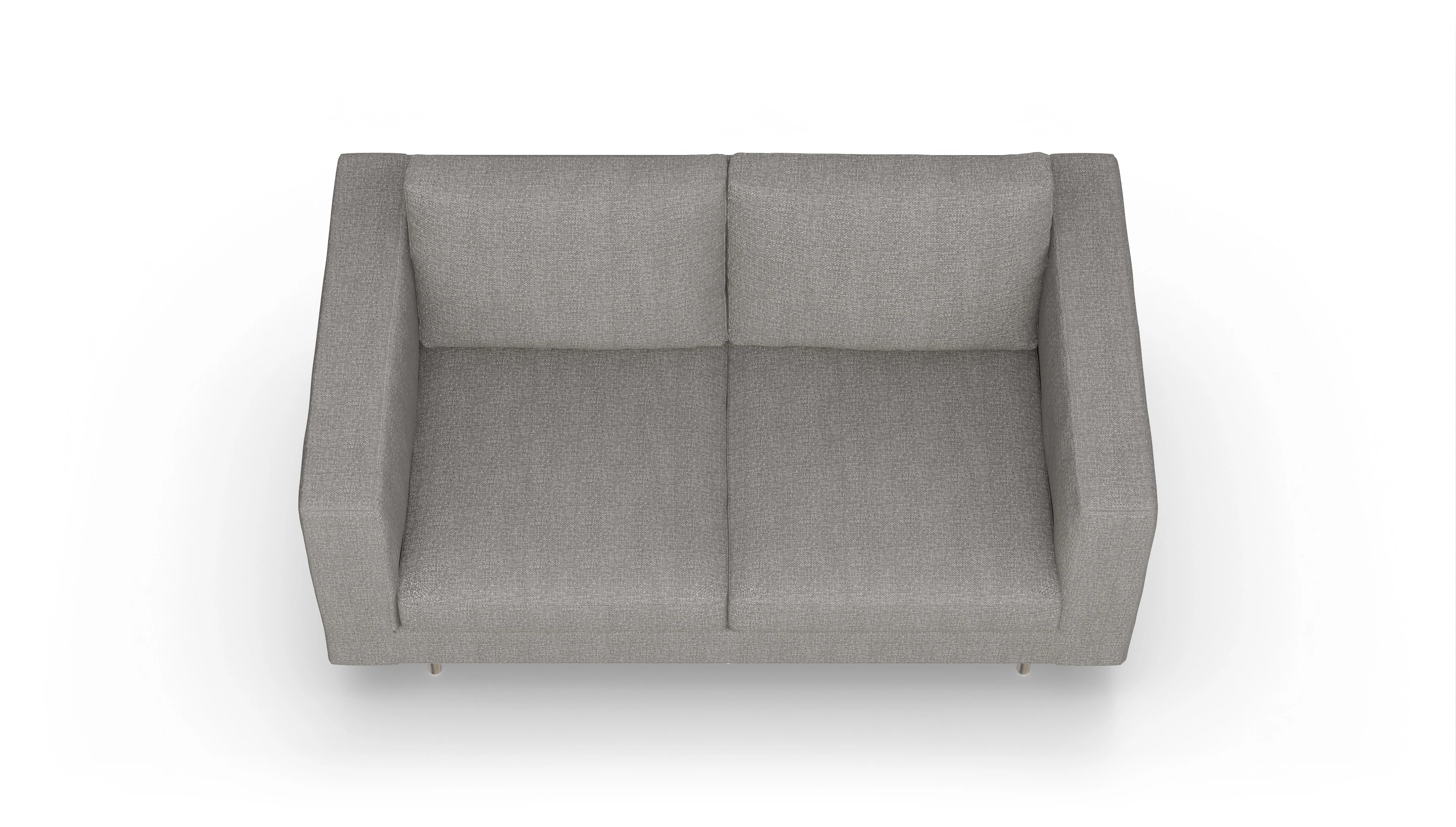 Design-Sofa Silea Ansicht des Produktes Silea 2,5-Sitzer in Stoff grau