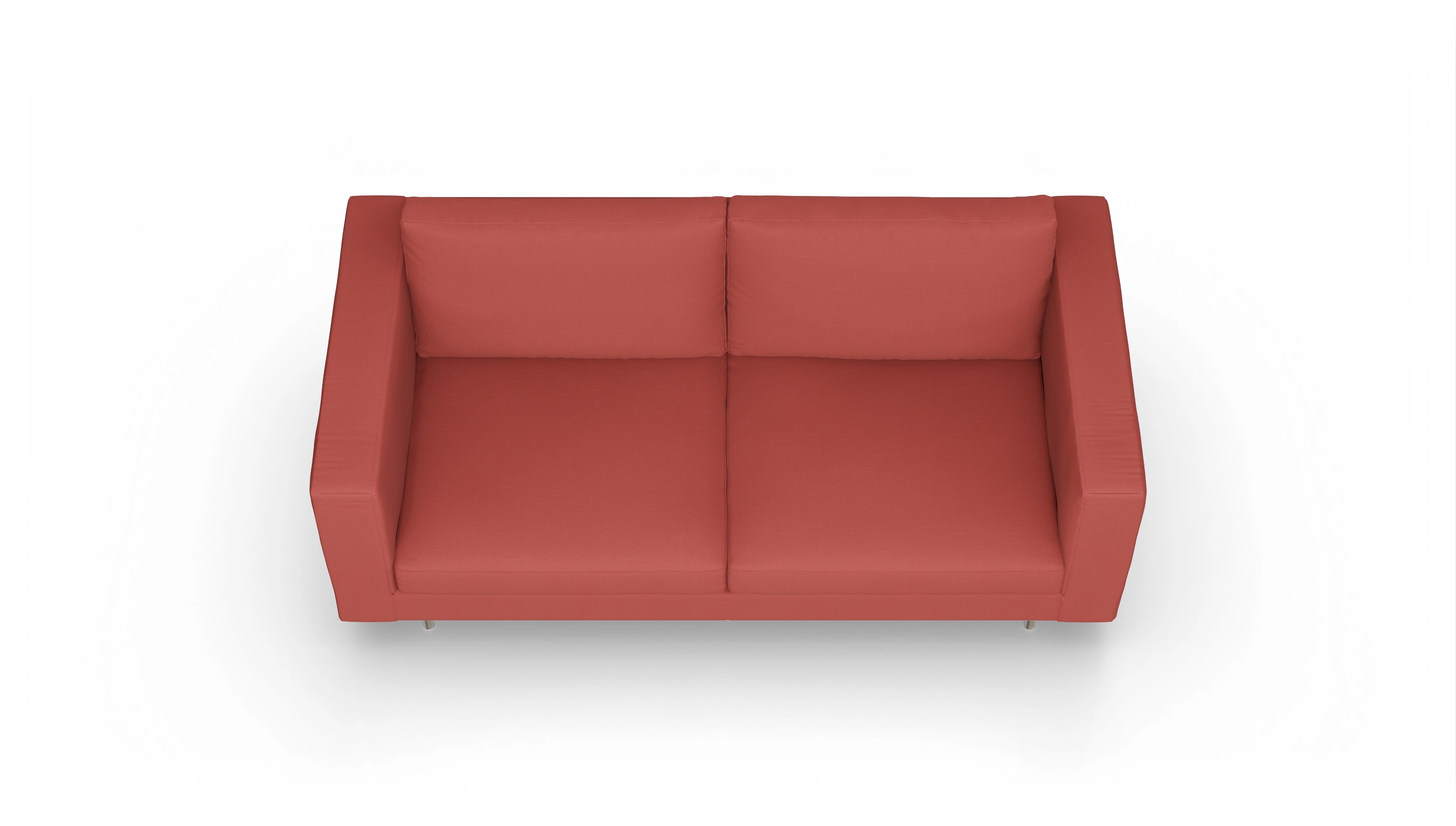 Ansicht des Produktes Silea 3-Sitzer in Stoff rot