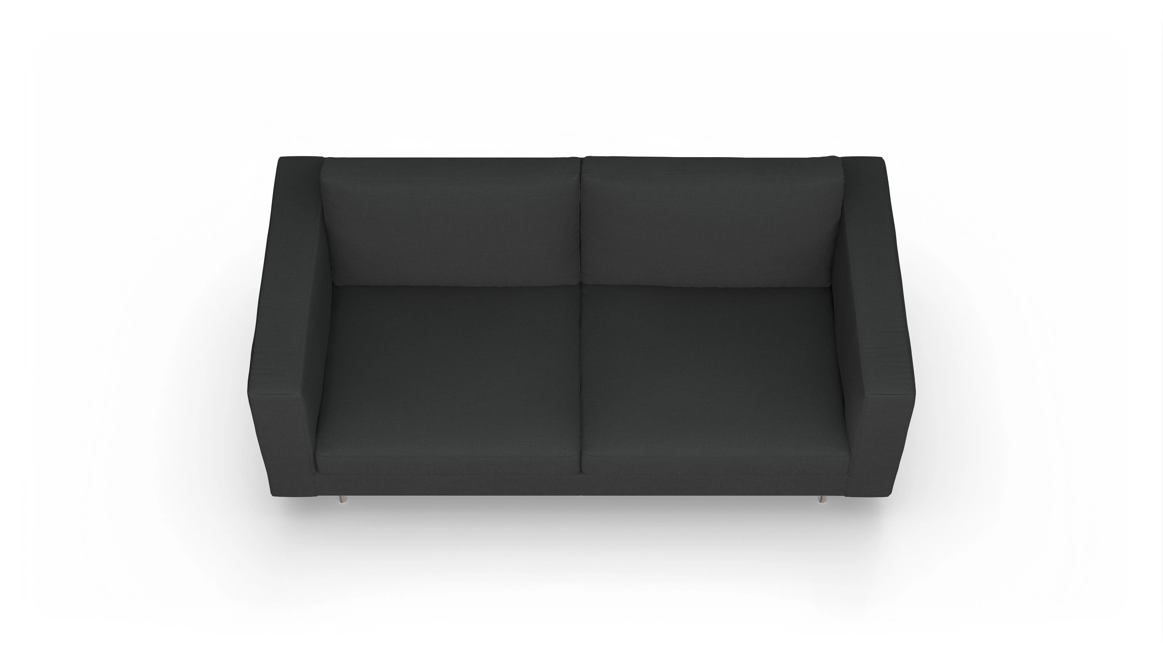 Ansicht des Produktes Silea 3-Sitzer in Stoff schwarz