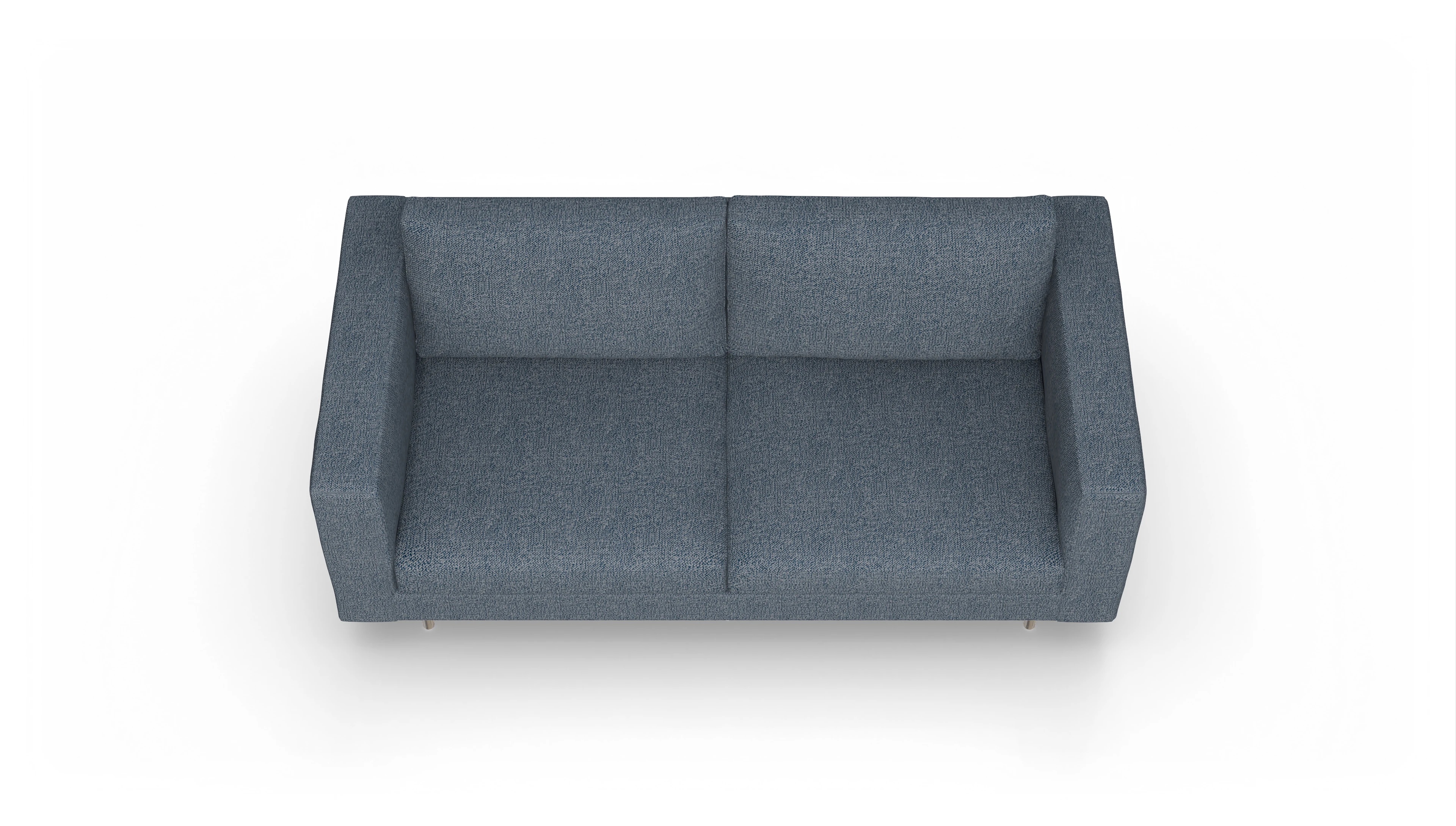 Design-Sofa Silea Ansicht des Produktes Silea 3-Sitzer in Stoff blau
