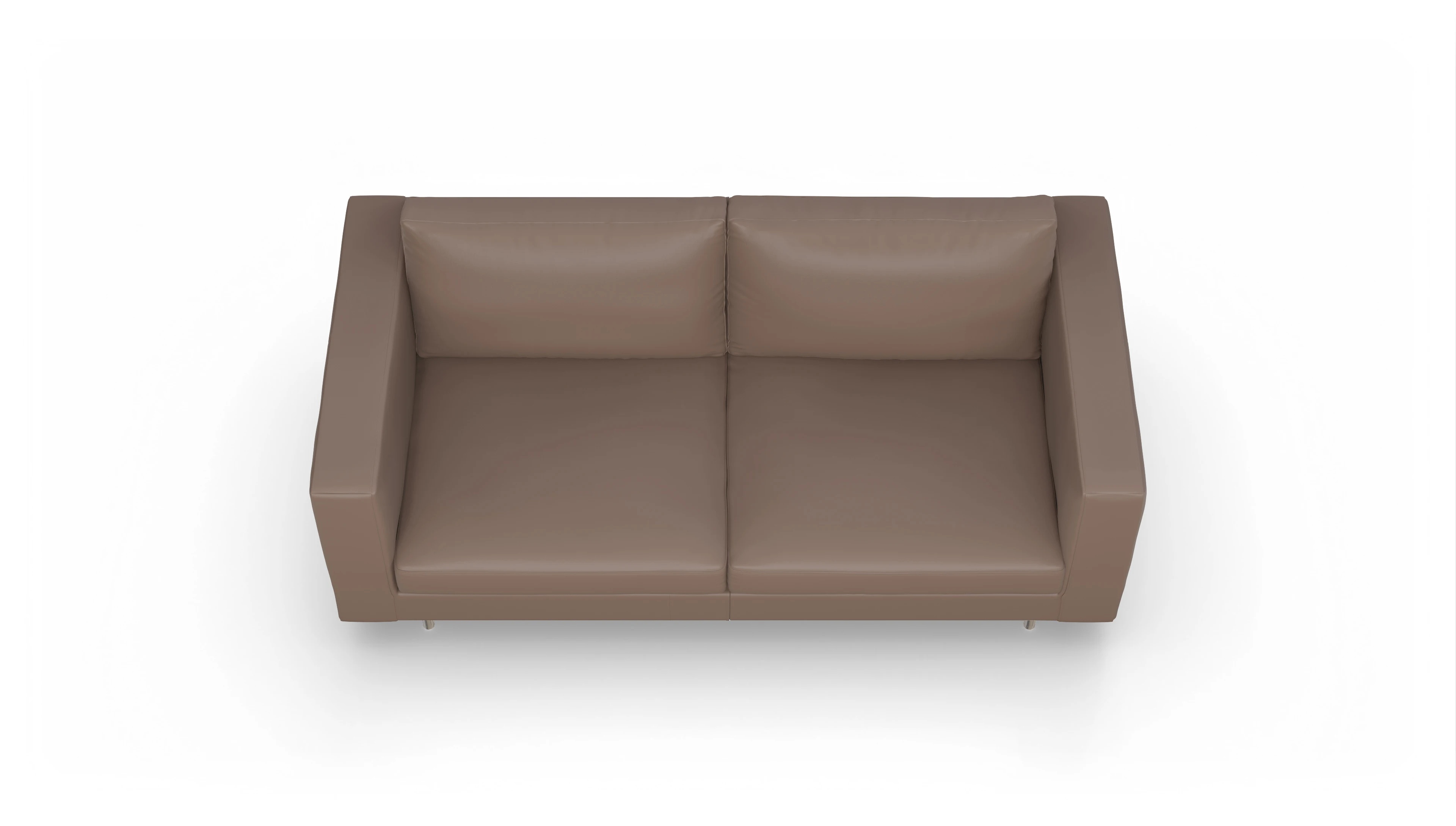 Ansicht des Produktes Silea 3-Sitzer in Leder braun