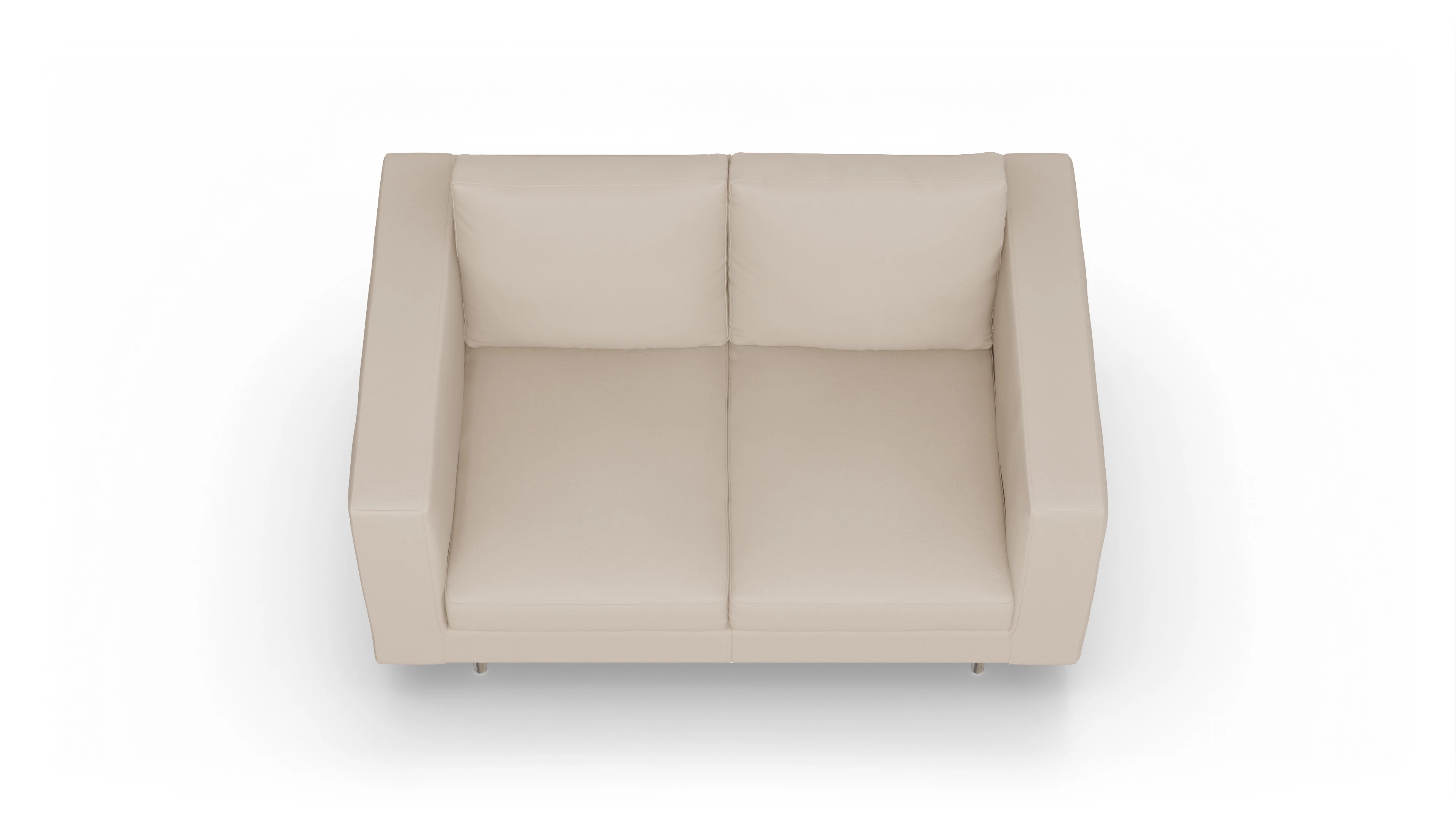 Ansicht des Produktes Silea 2-Sitzer in Leder beige