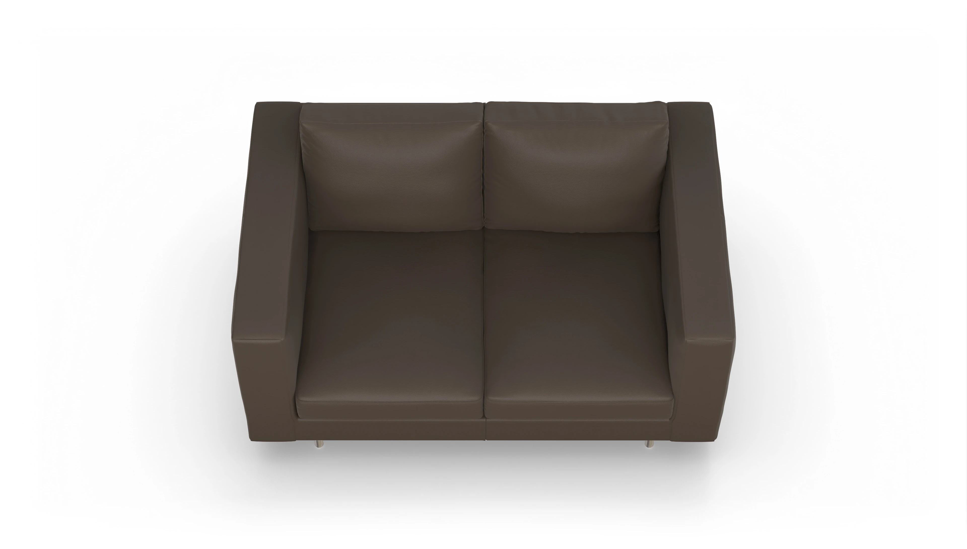 Ansicht des Produktes Silea 2-Sitzer in Leder braun