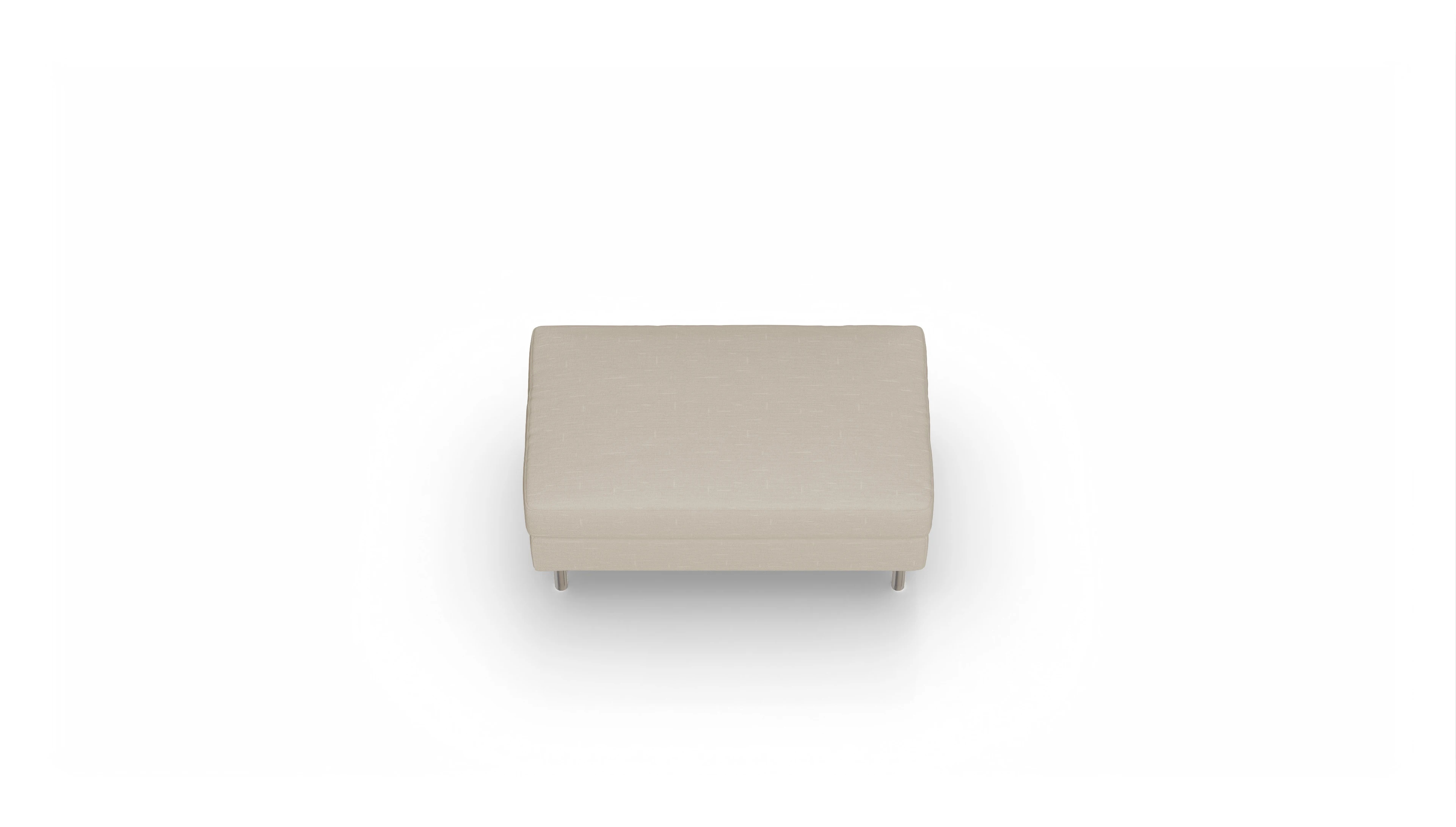 Ansicht des Produktes Silea Hocker in Stoff beige