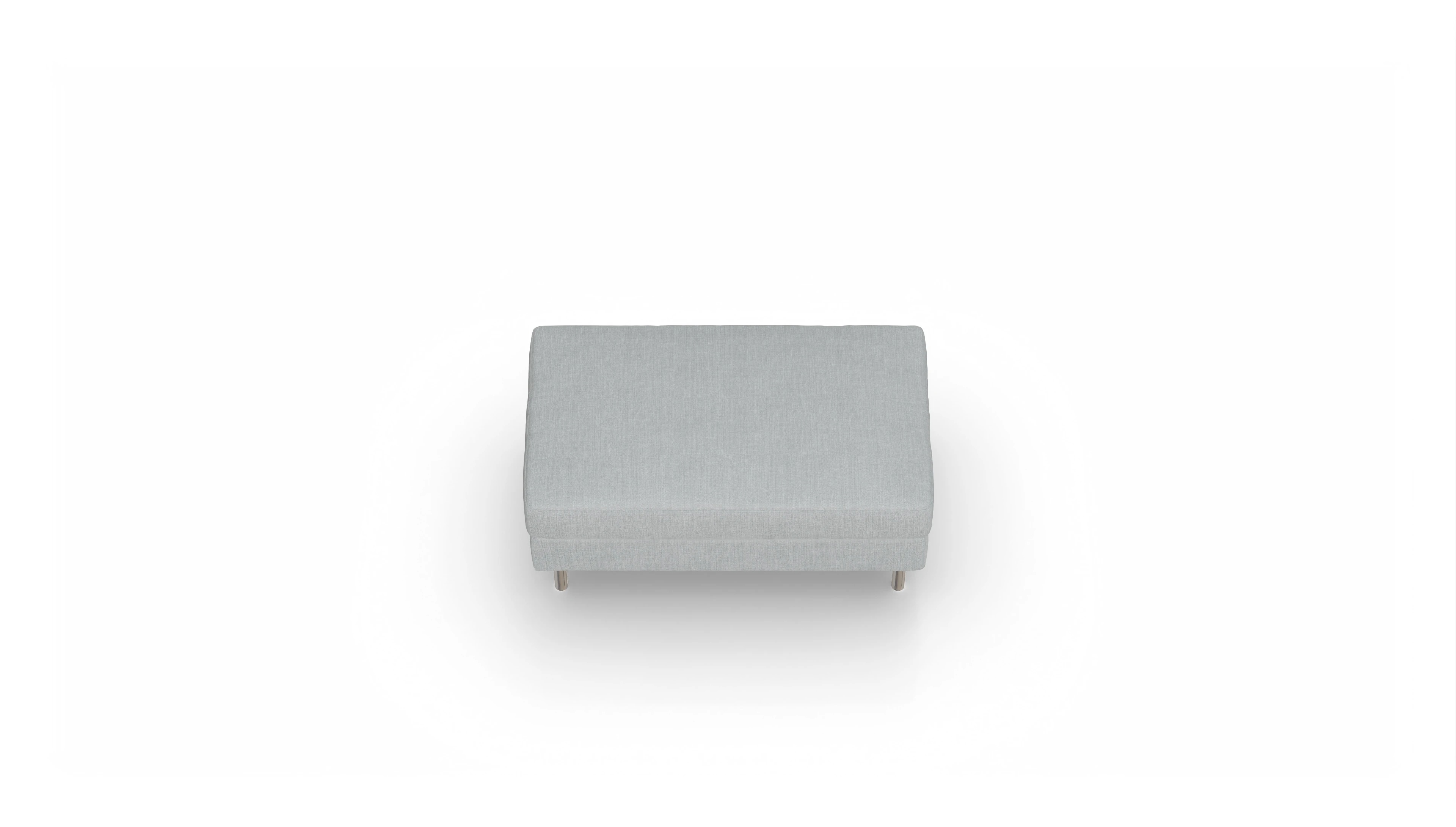 Ansicht des Produktes Silea Hocker in Stoff grau