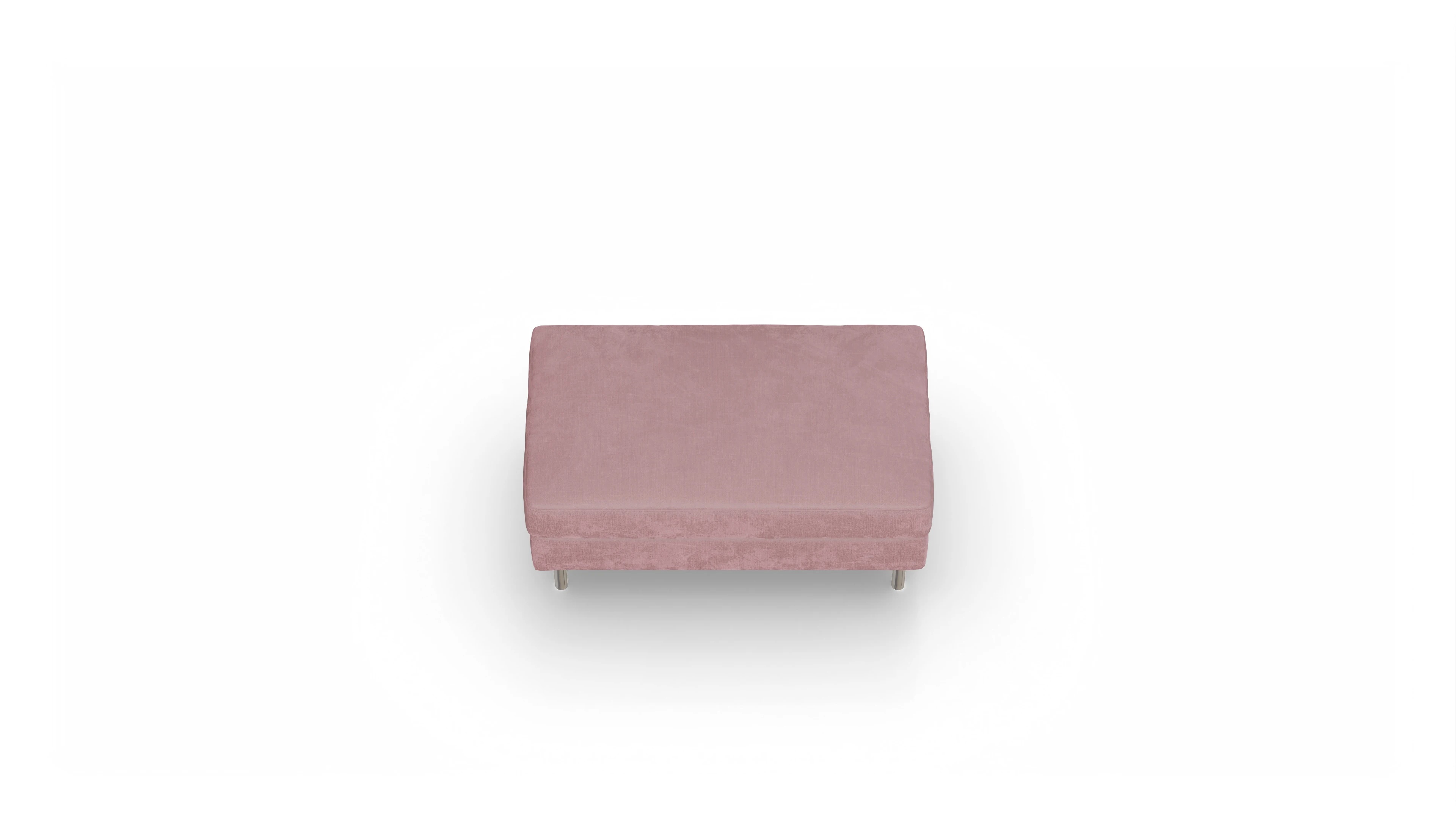 Design-Hocker Silea Ansicht des Produktes Silea Hocker in Stoff rot