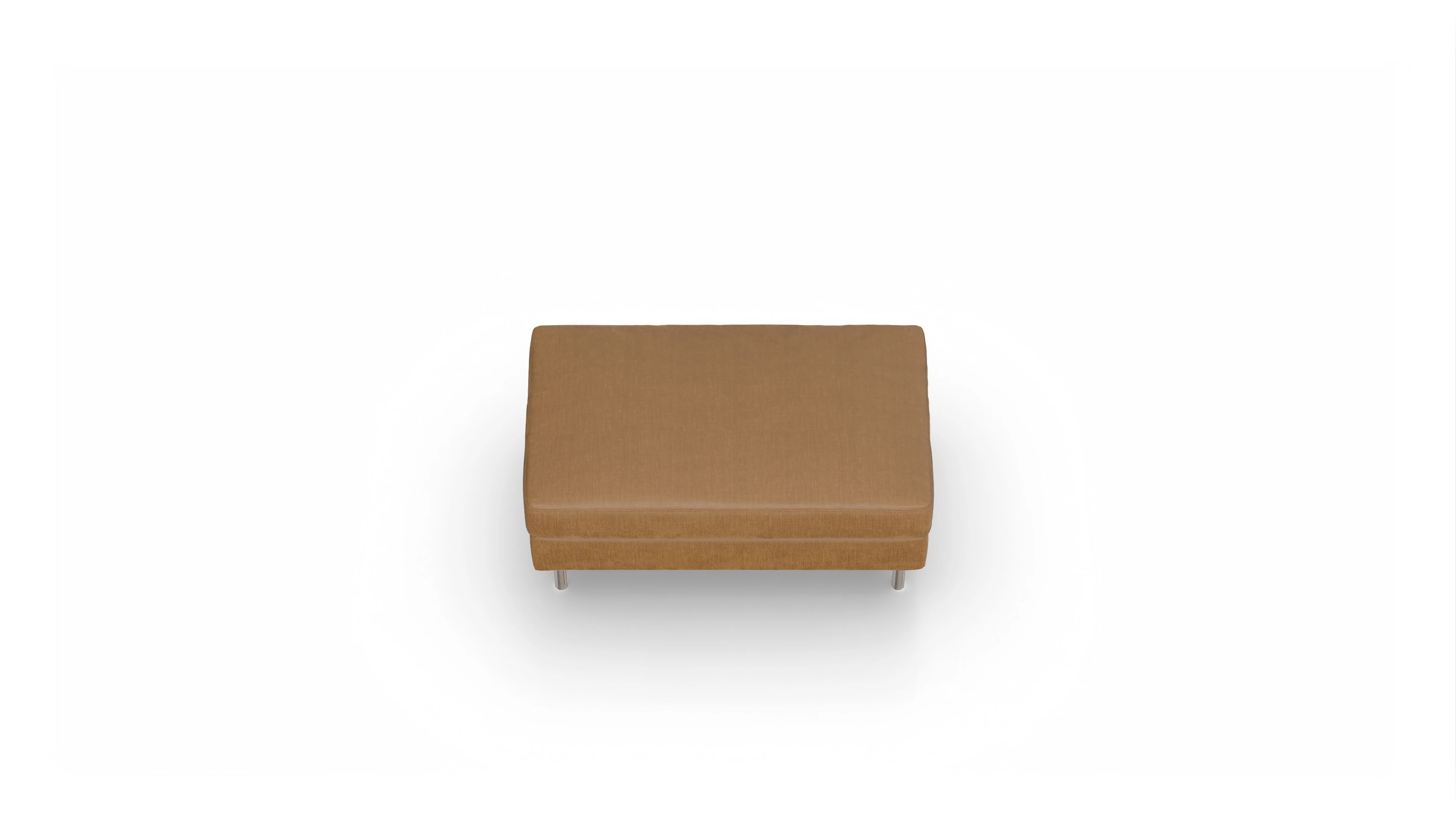 Design-Hocker Silea Ansicht des Produktes Silea Hocker in Stoff orange