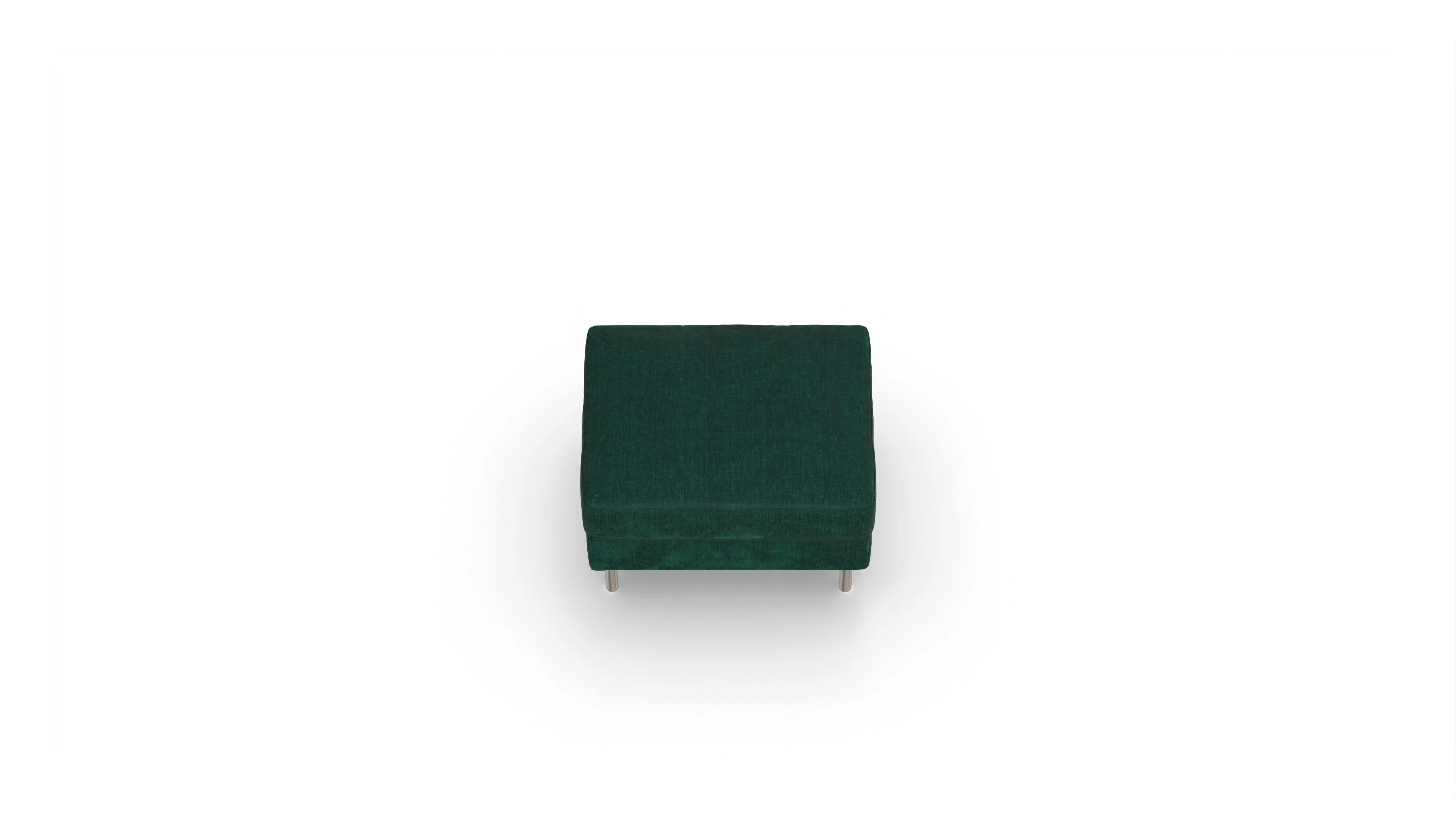 Ansicht des Produktes Silea Hocker in Stoff blau