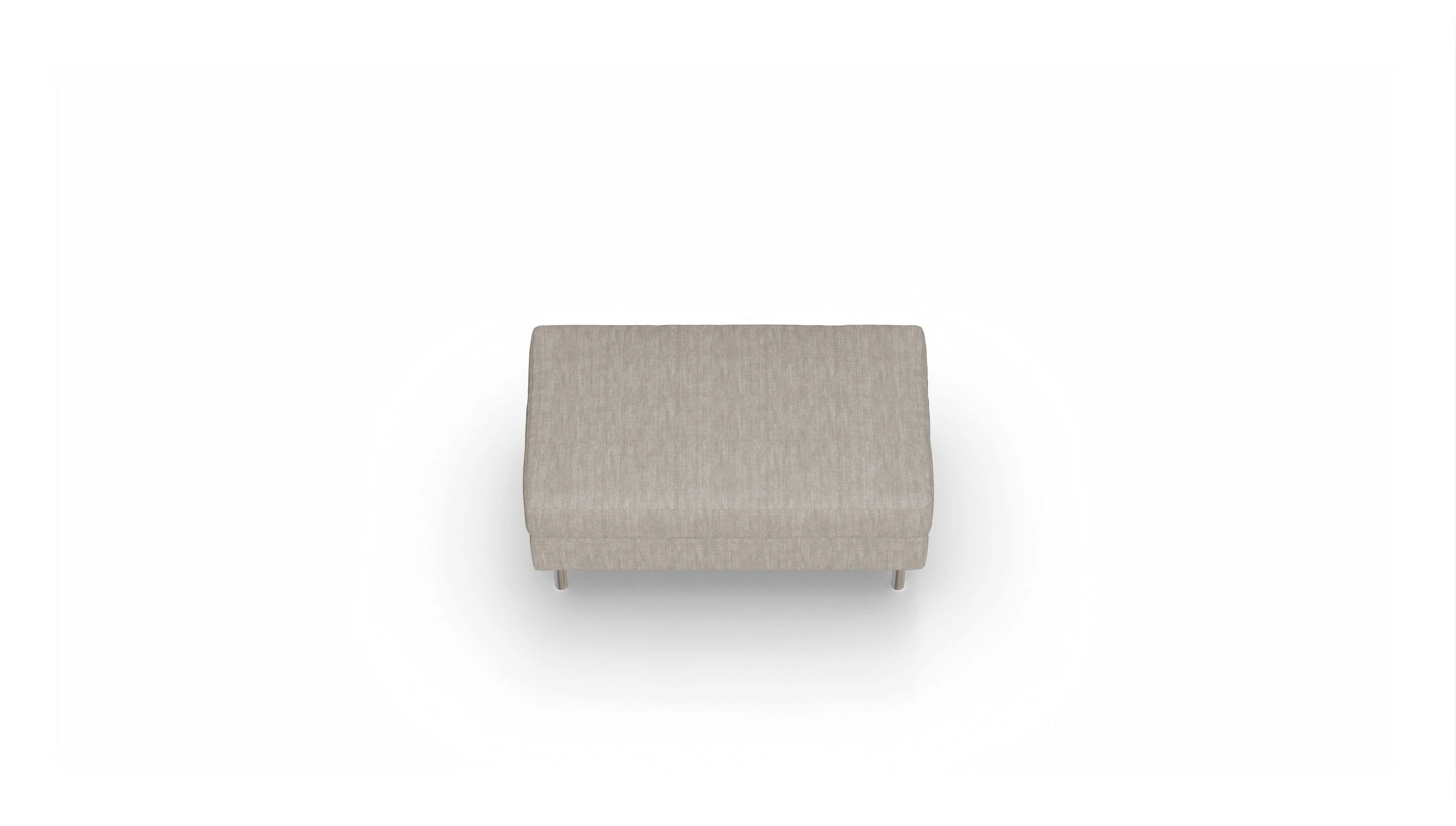 Ansicht des Produktes Silea Hocker in Stoff beige