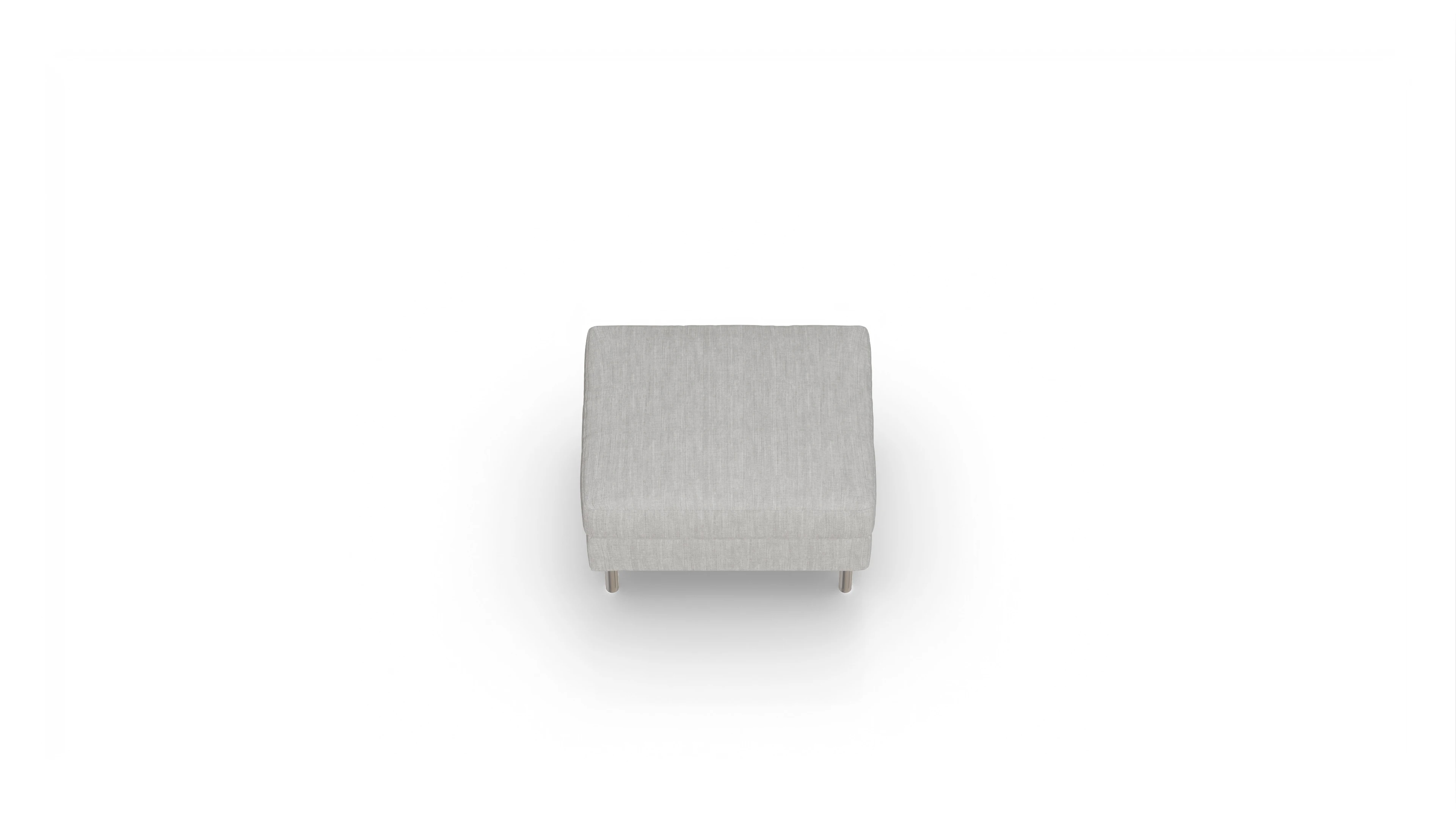 Ansicht des Produktes Silea Hocker in Stoff beige