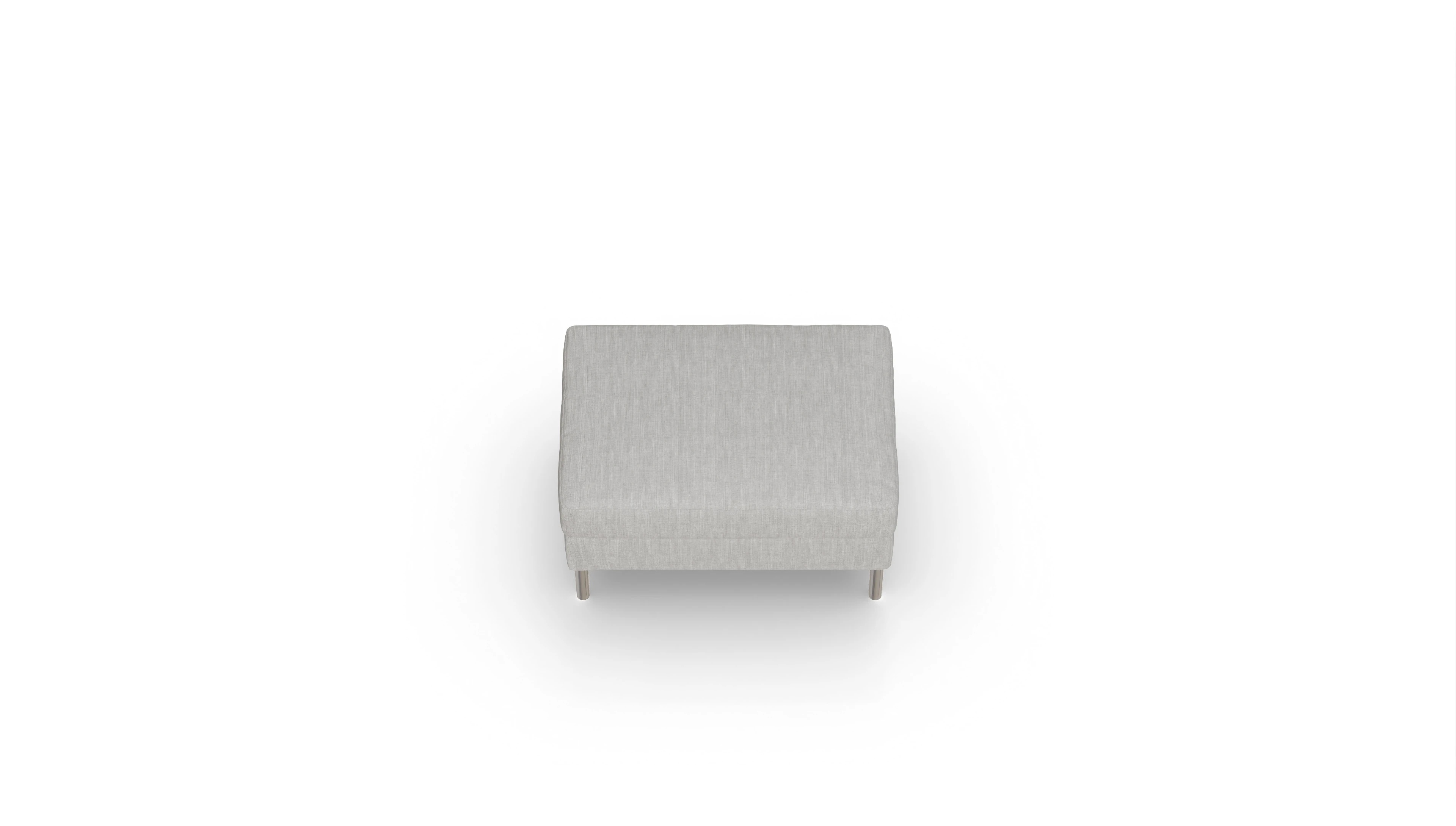 Ansicht des Produktes Silea Hocker in Stoff beige