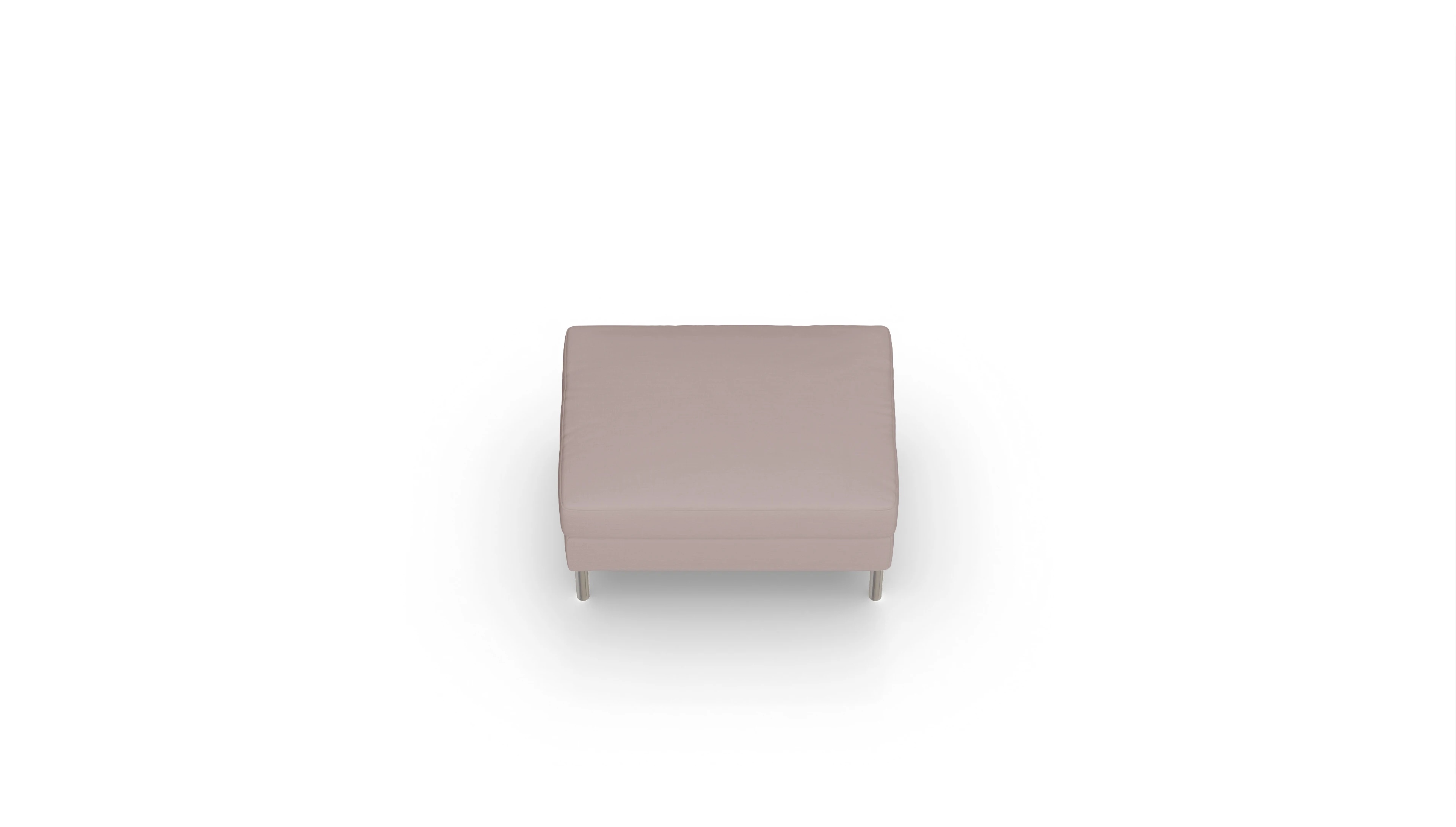 Ansicht des Produktes Silea Hocker in Stoff beige