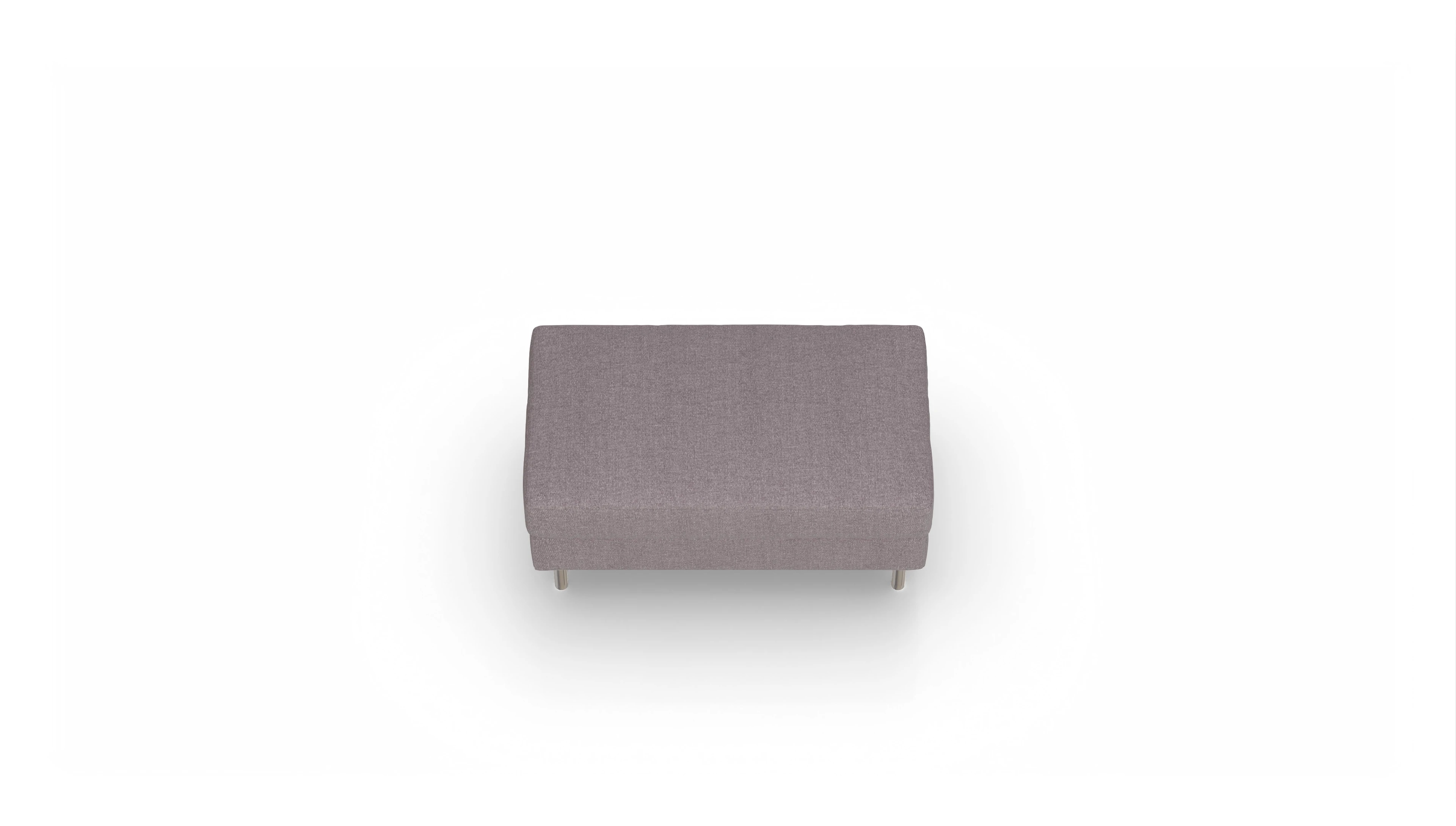 Ansicht des Produktes Silea Hocker in Stoff rot
