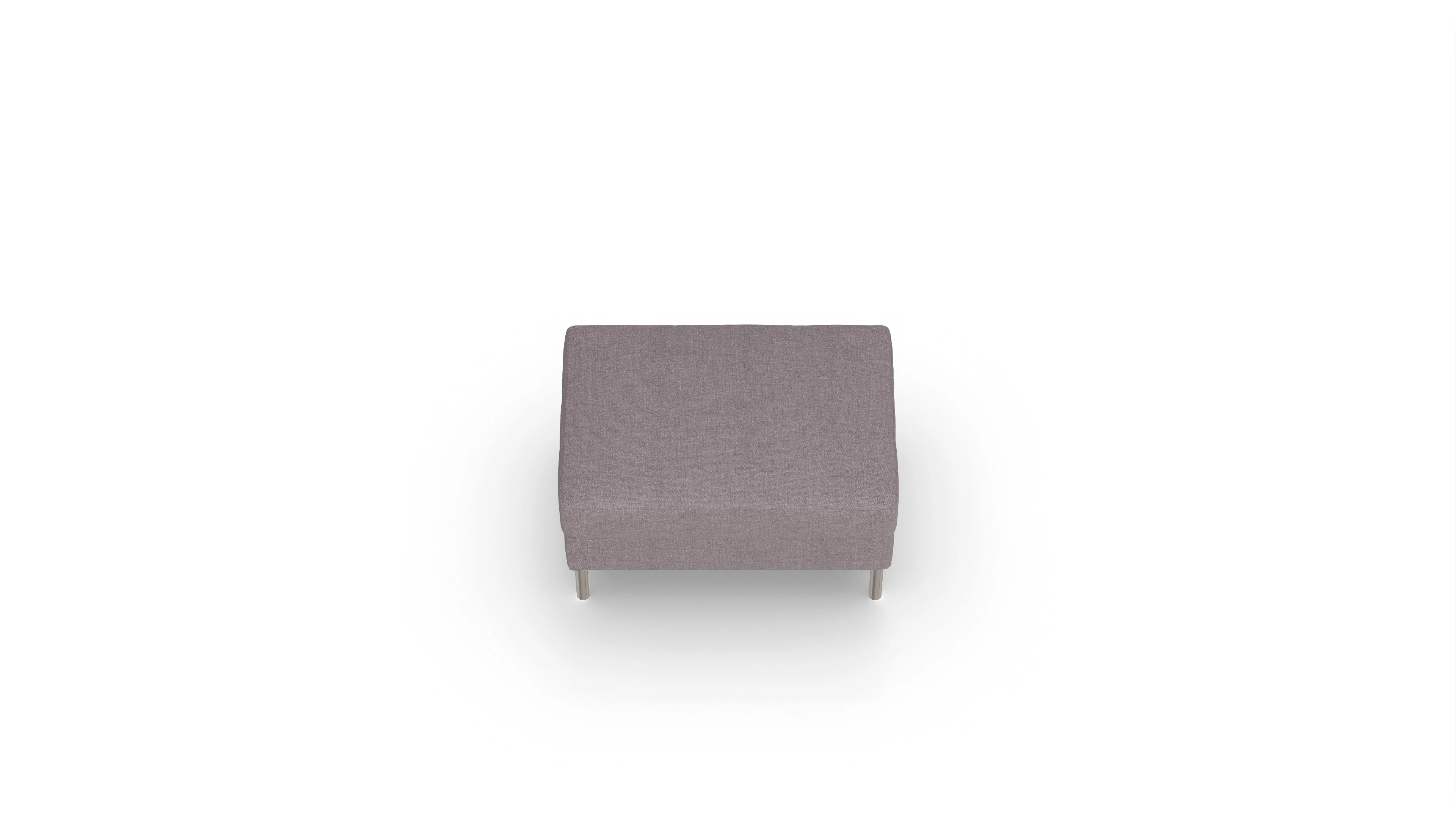 Ansicht des Produktes Silea Hocker in Stoff rot