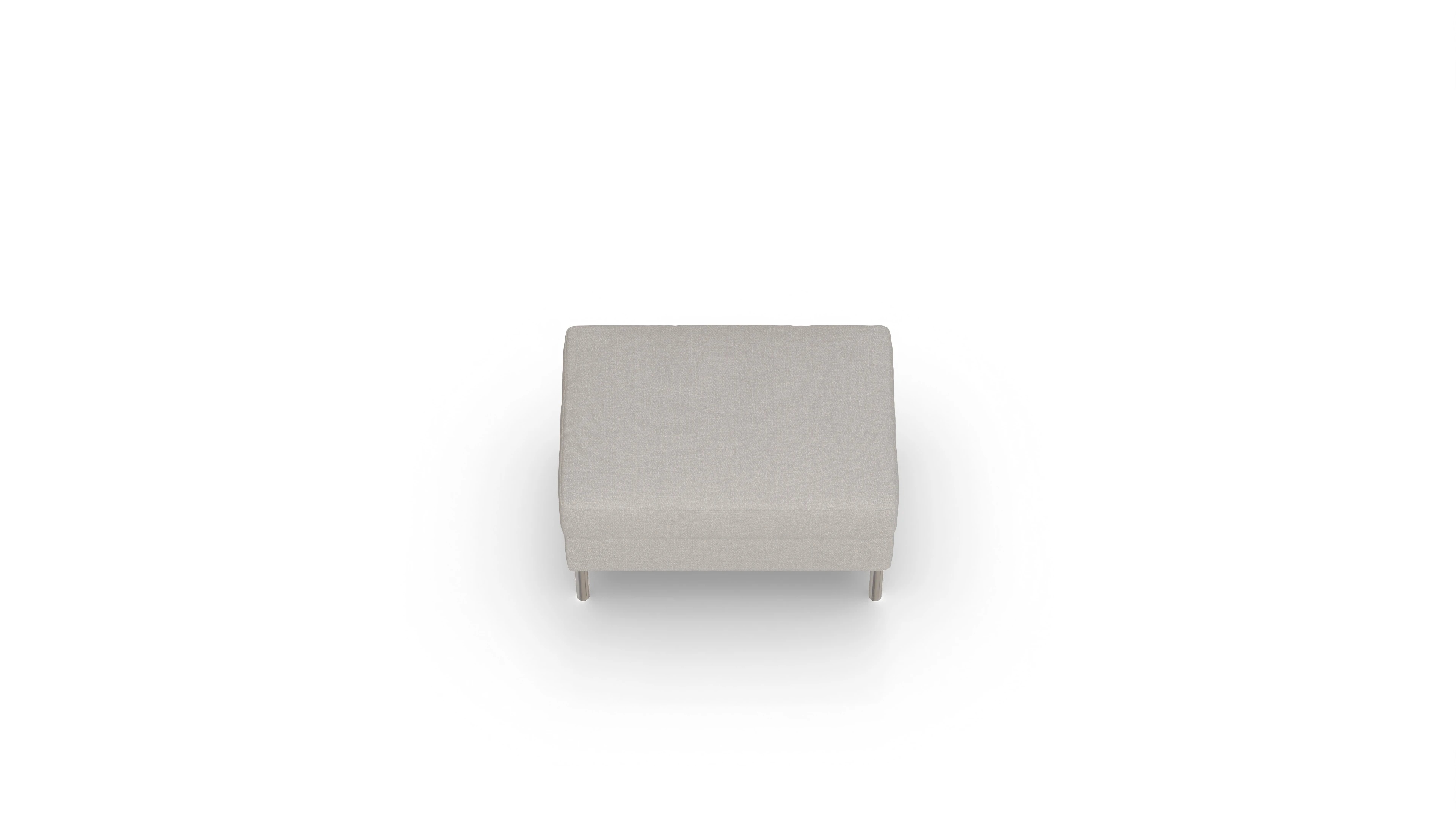 Ansicht des Produktes Silea Hocker in Stoff beige