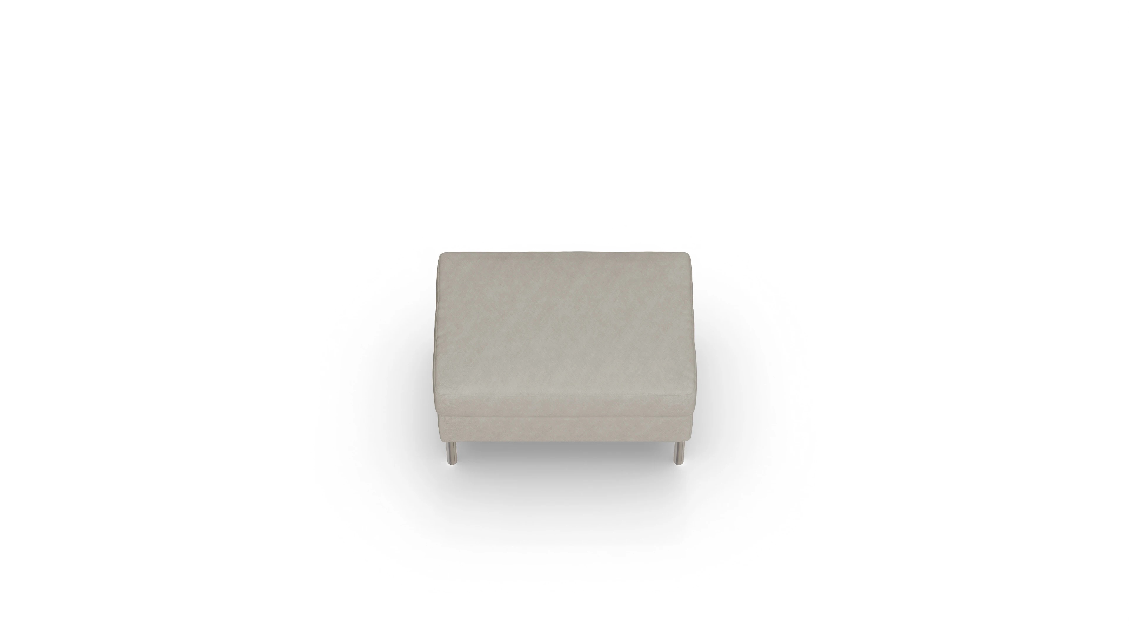 Ansicht des Produktes Silea Hocker in Stoff beige