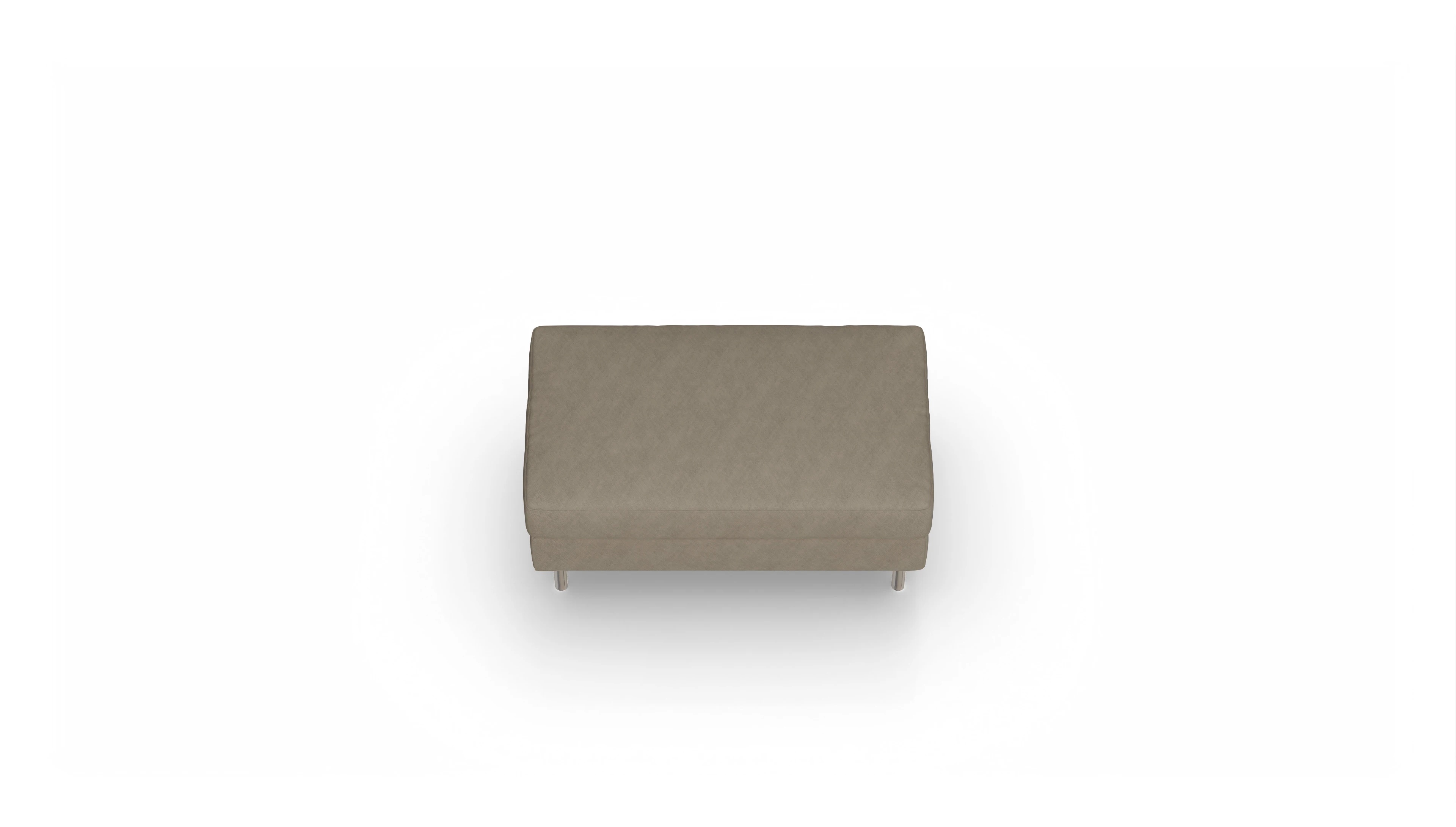 Ansicht des Produktes Silea Hocker in Stoff beige