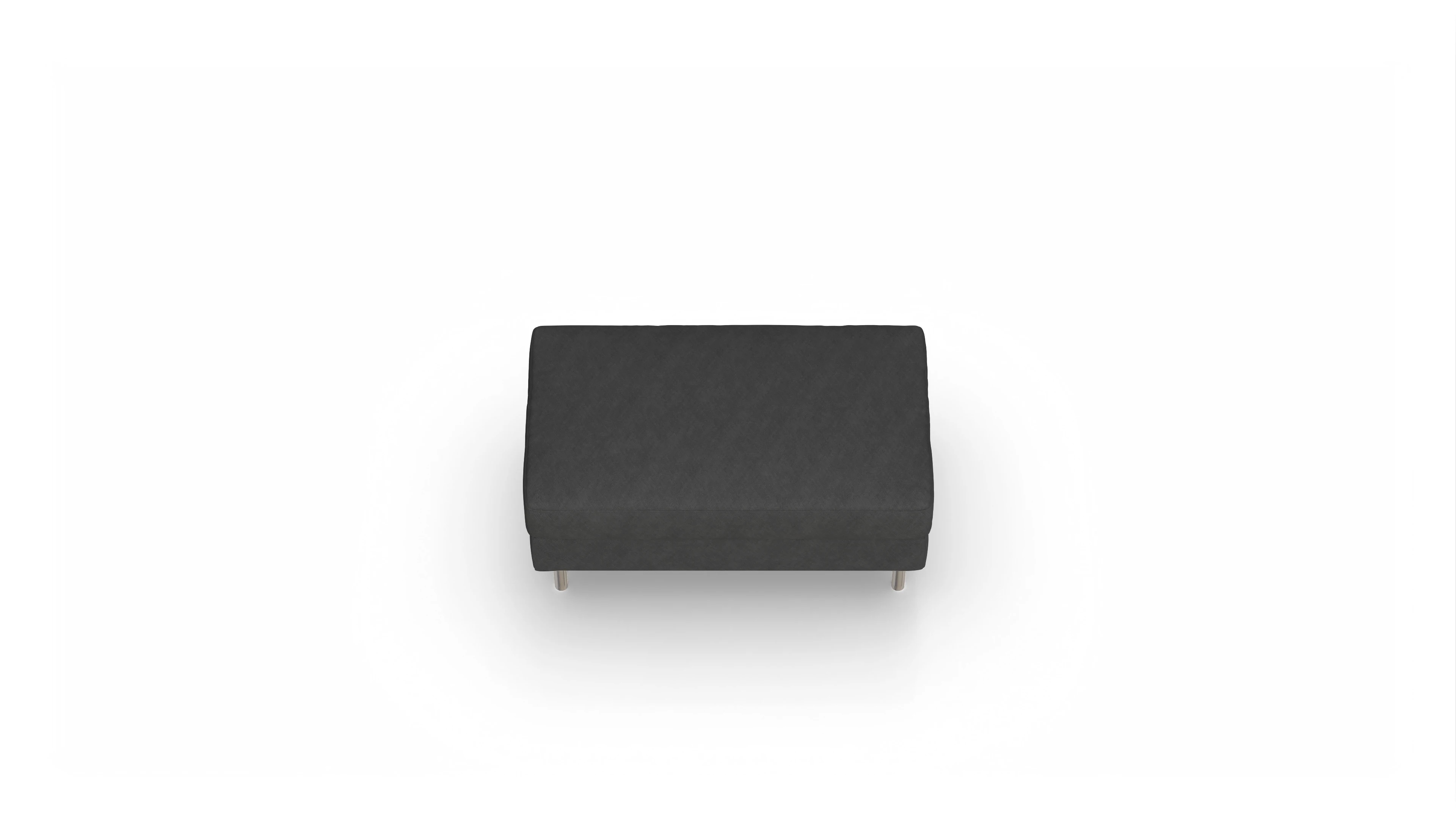 Ansicht des Produktes Silea Hocker in Stoff grau
