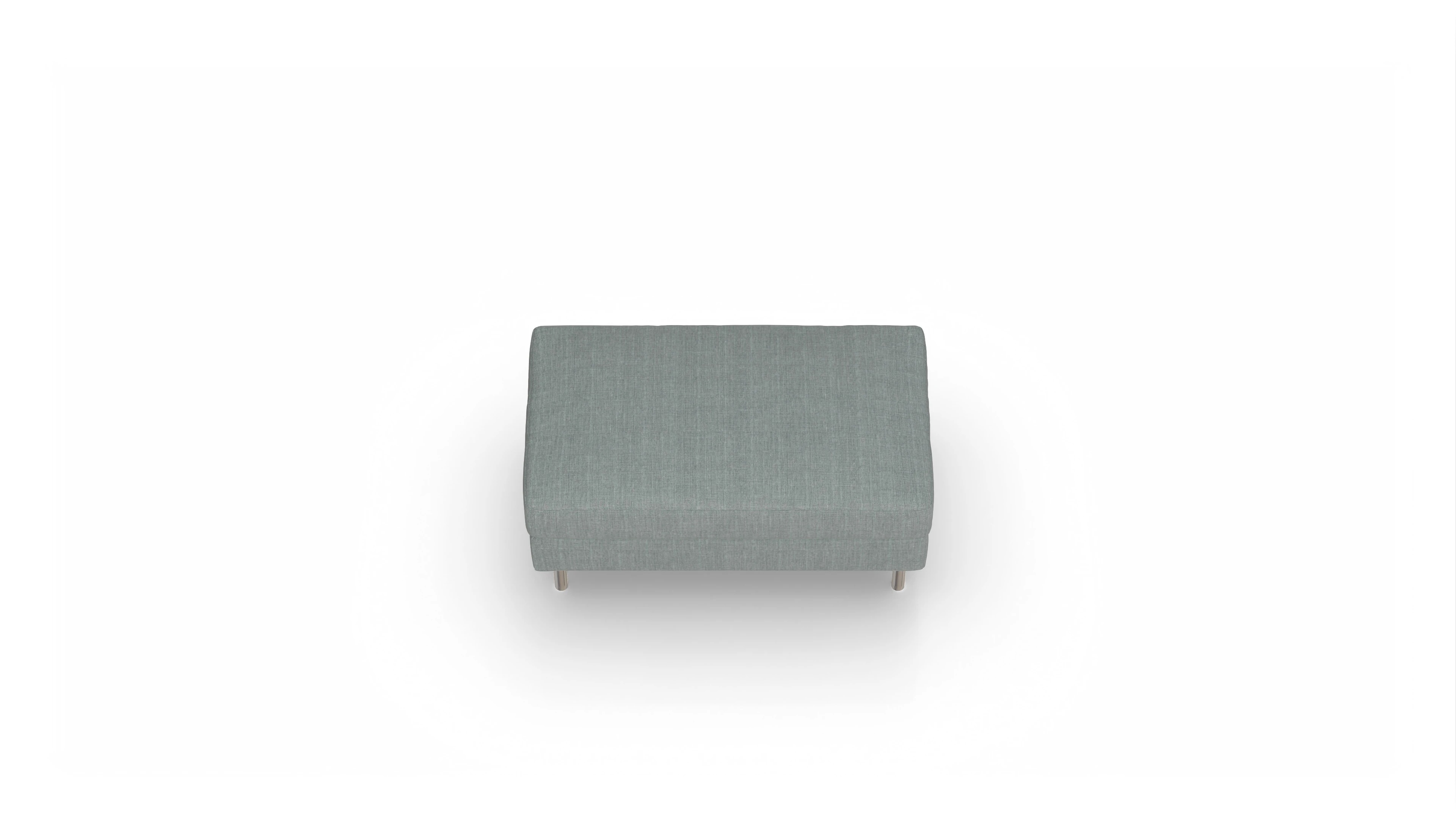 Ansicht des Produktes Silea Hocker in Stoff grau