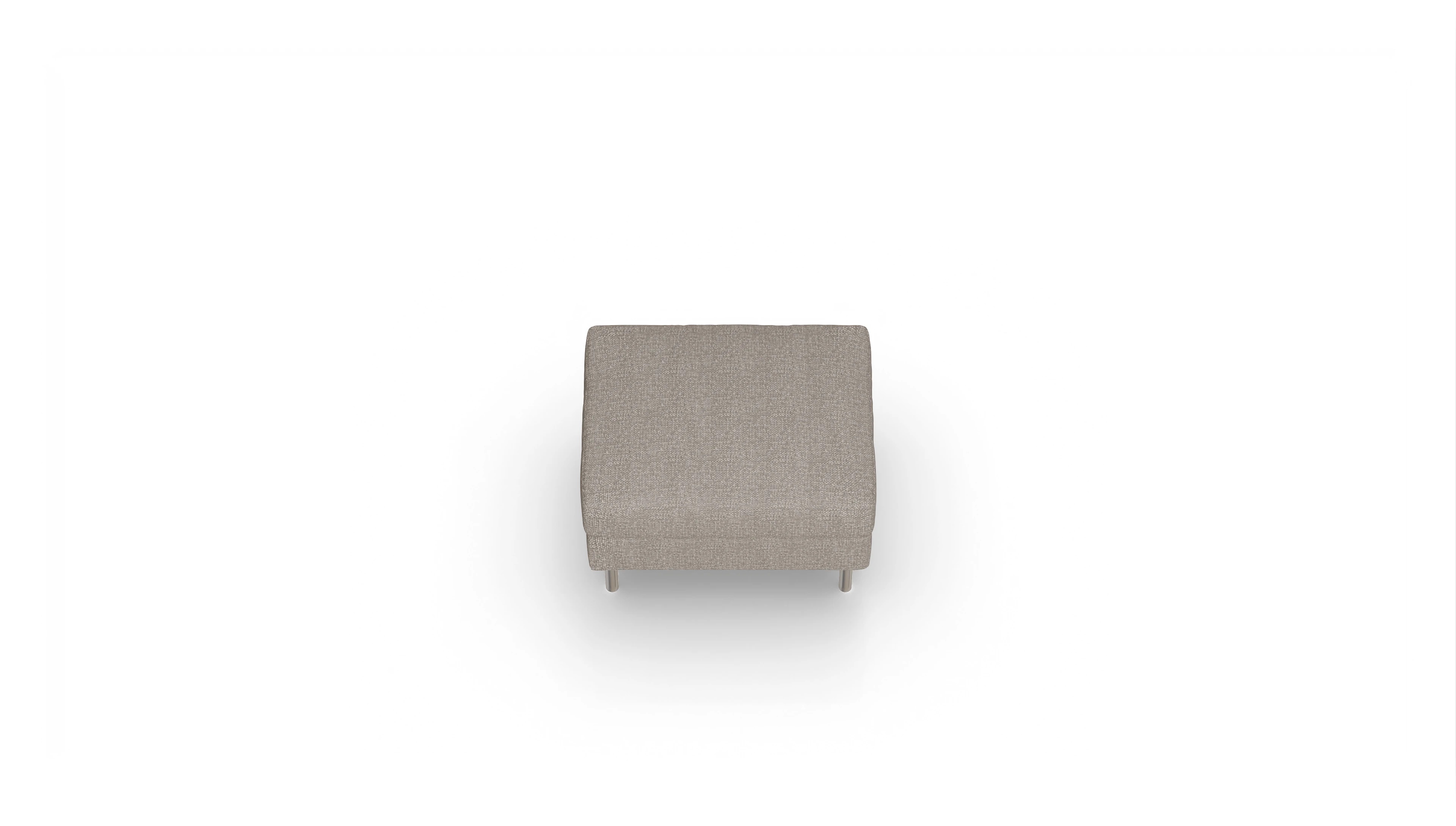 Ansicht des Produktes Silea Hocker in Stoff beige