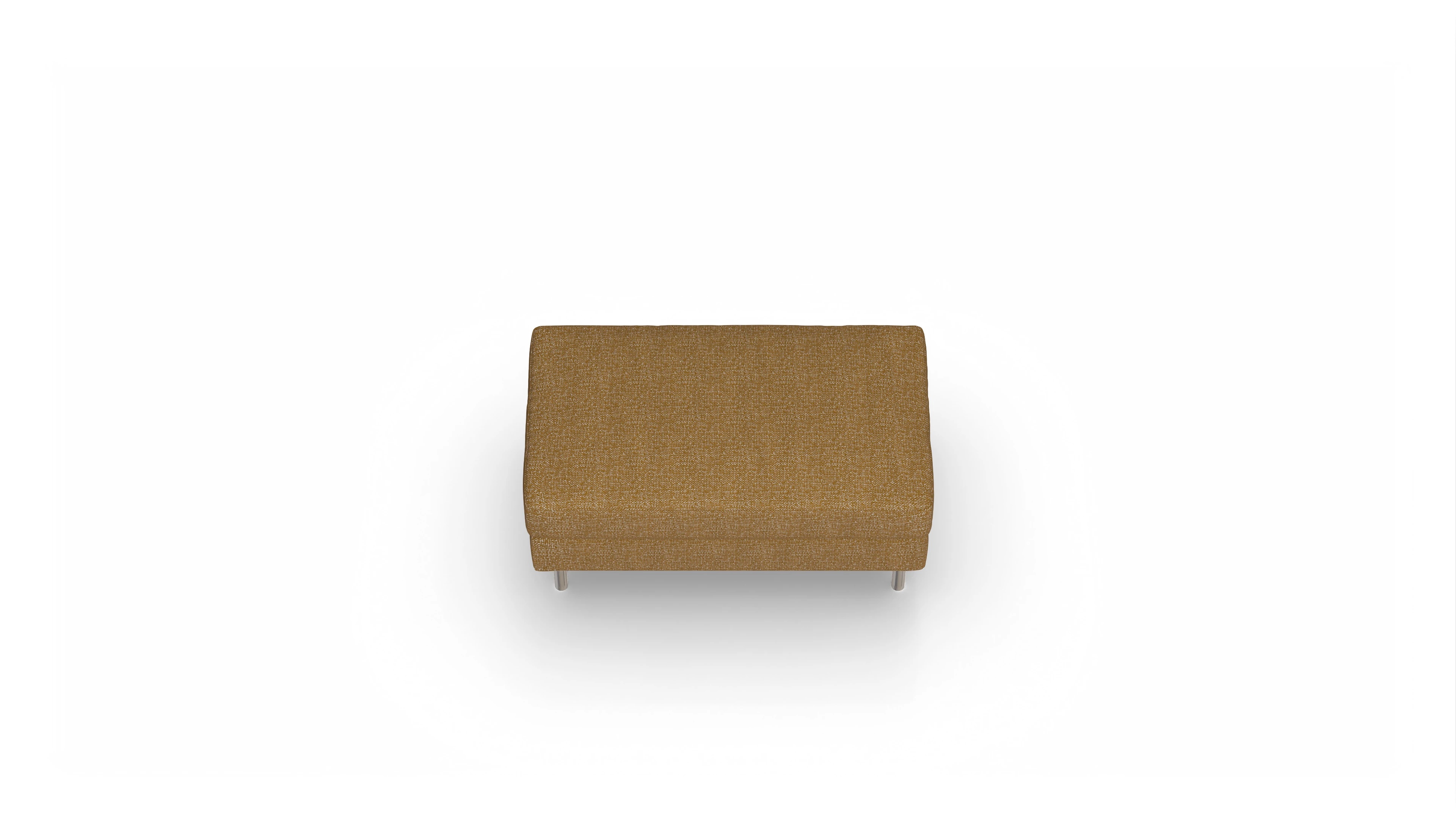 Ansicht des Produktes Silea Hocker in Stoff orange
