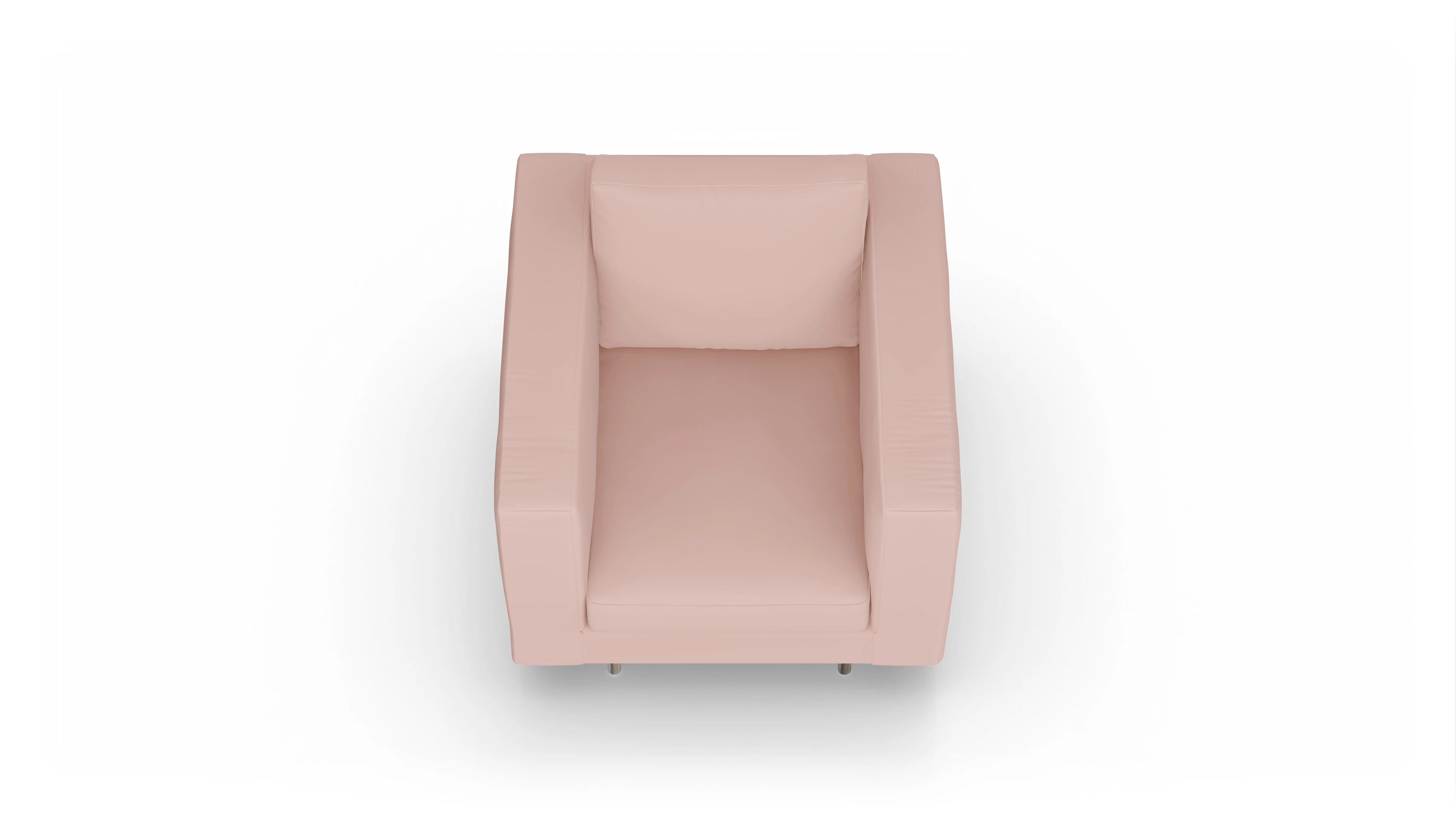 Design-Sessel Silea Ansicht des Produktes Silea Sessel in Samt rot