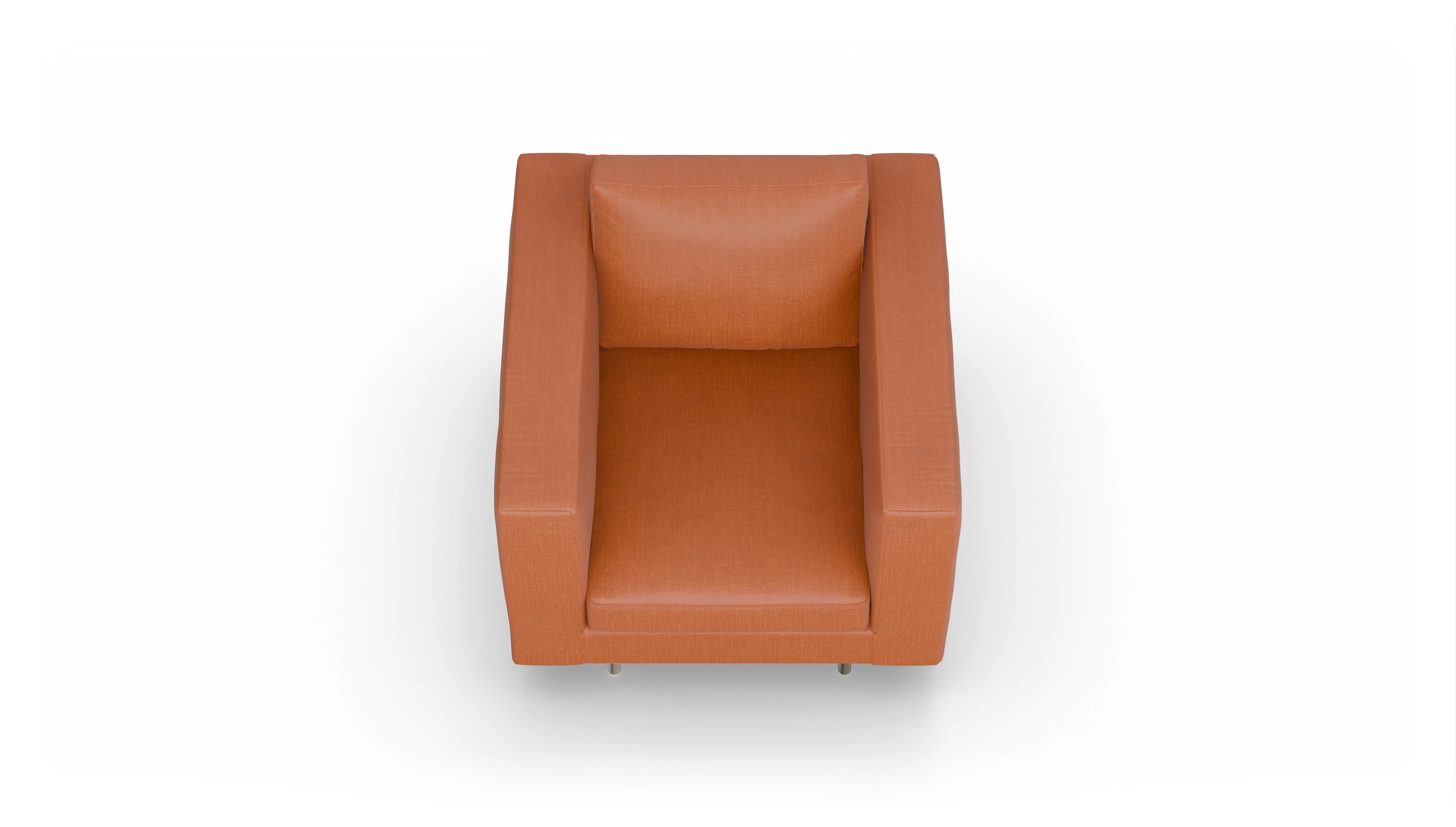 Ansicht des Produktes Silea Sessel in Stoff orange