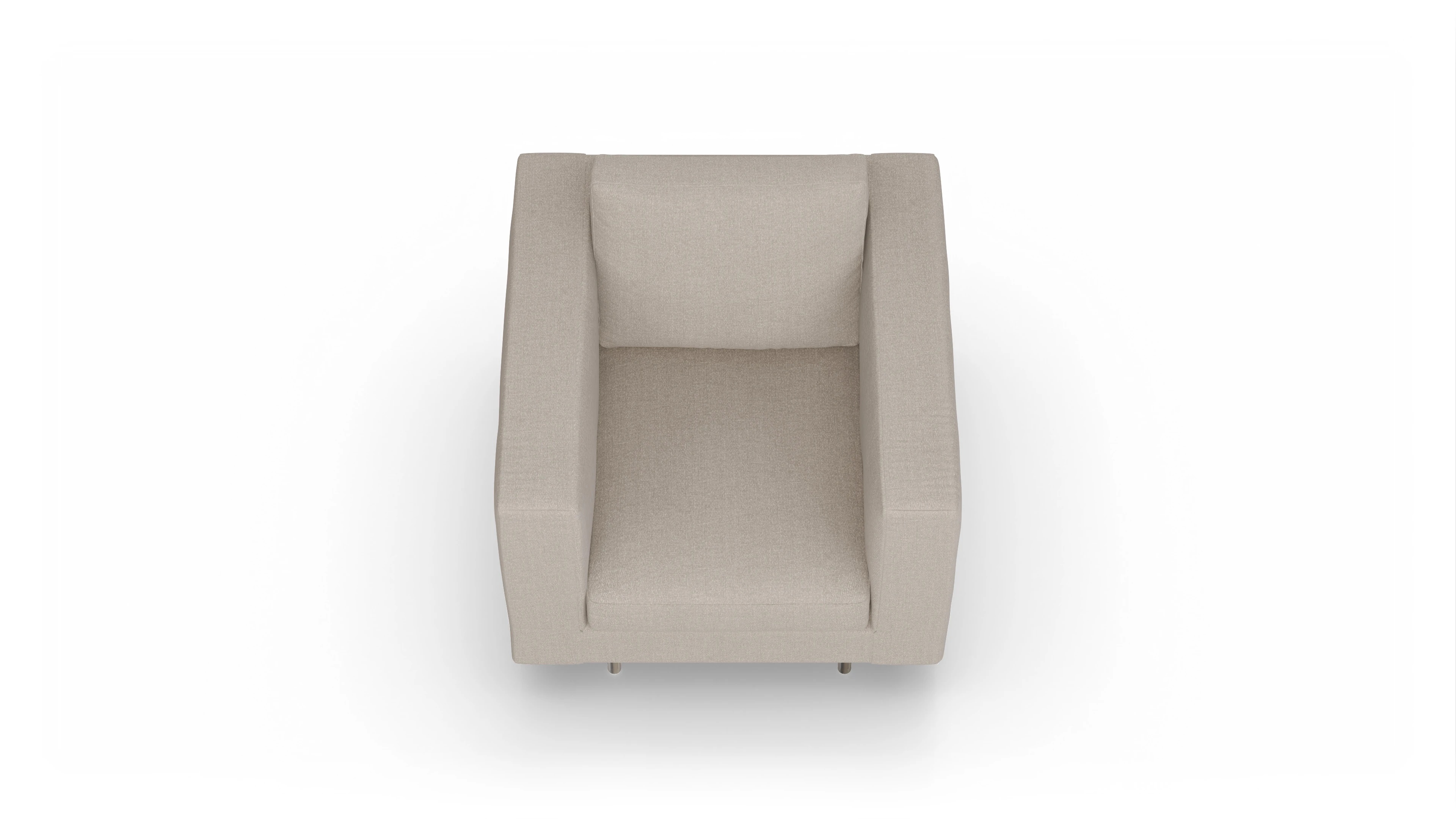 Ansicht des Produktes Silea Sessel in Stoff beige