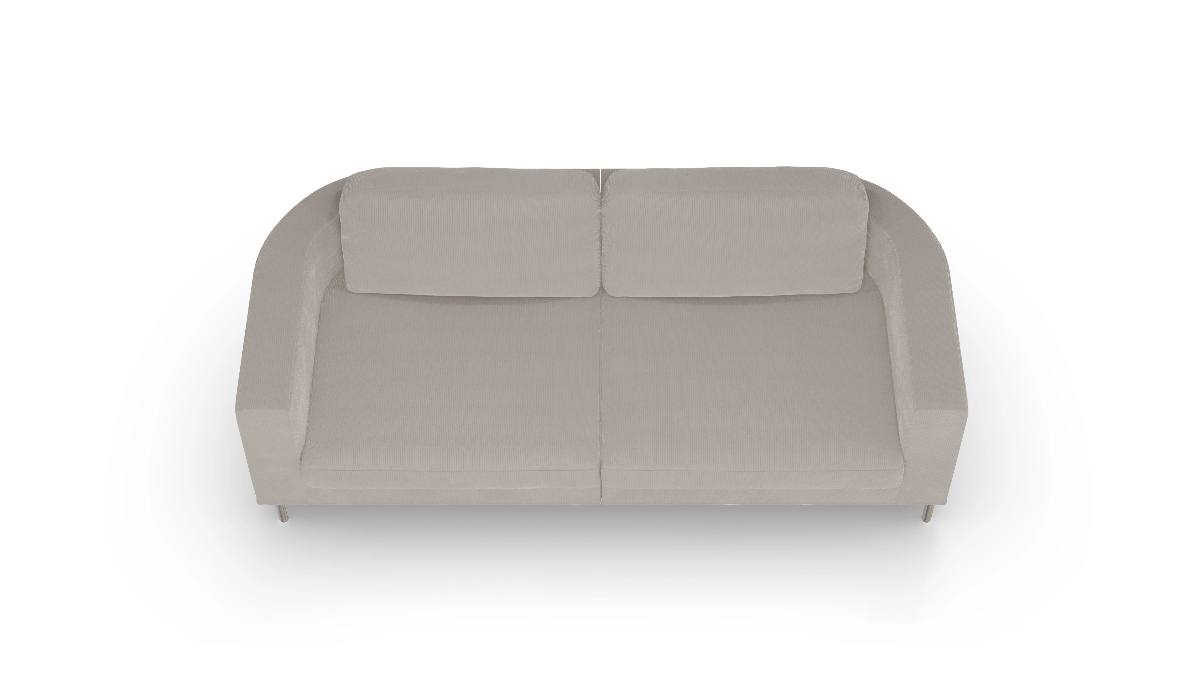 Ansicht des Produktes Girando 3-Sitzer in Cord weiß