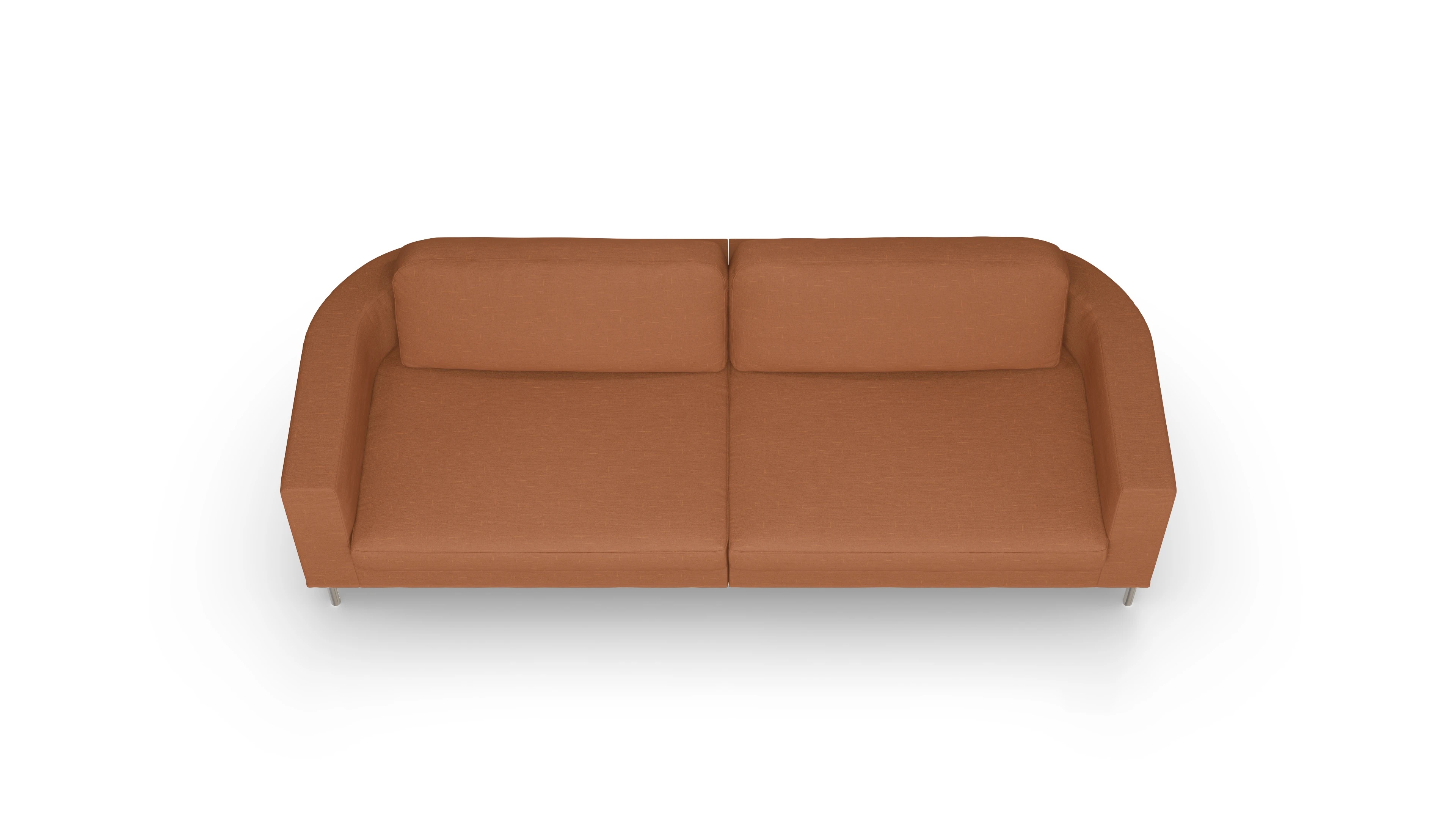 Ansicht des Produktes Girando 3,5-Sitzer in Stoff orange
