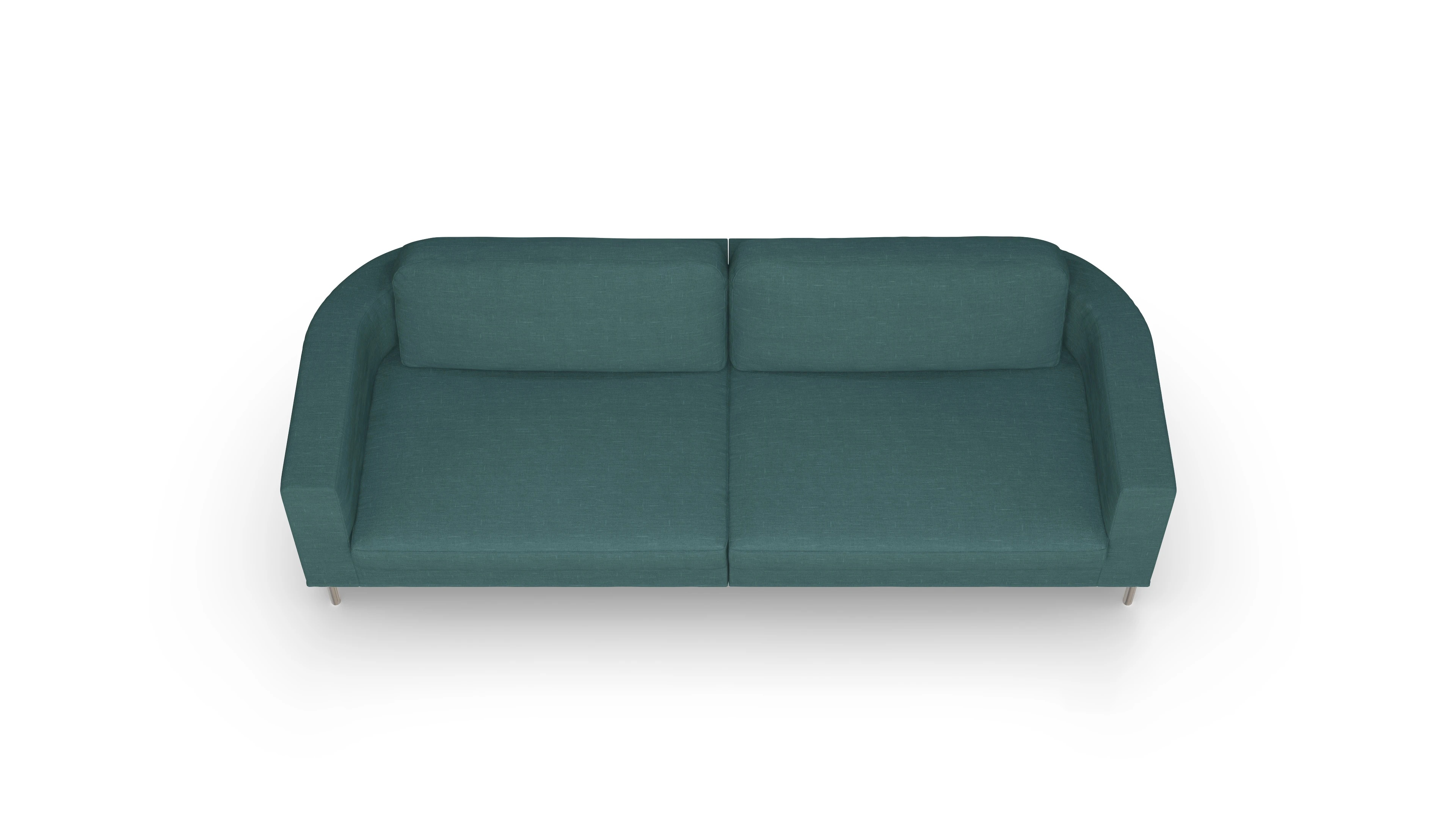 Designer-Stoffsofa Girando Ansicht des Produktes Girando 3,5-Sitzer in Stoff grün