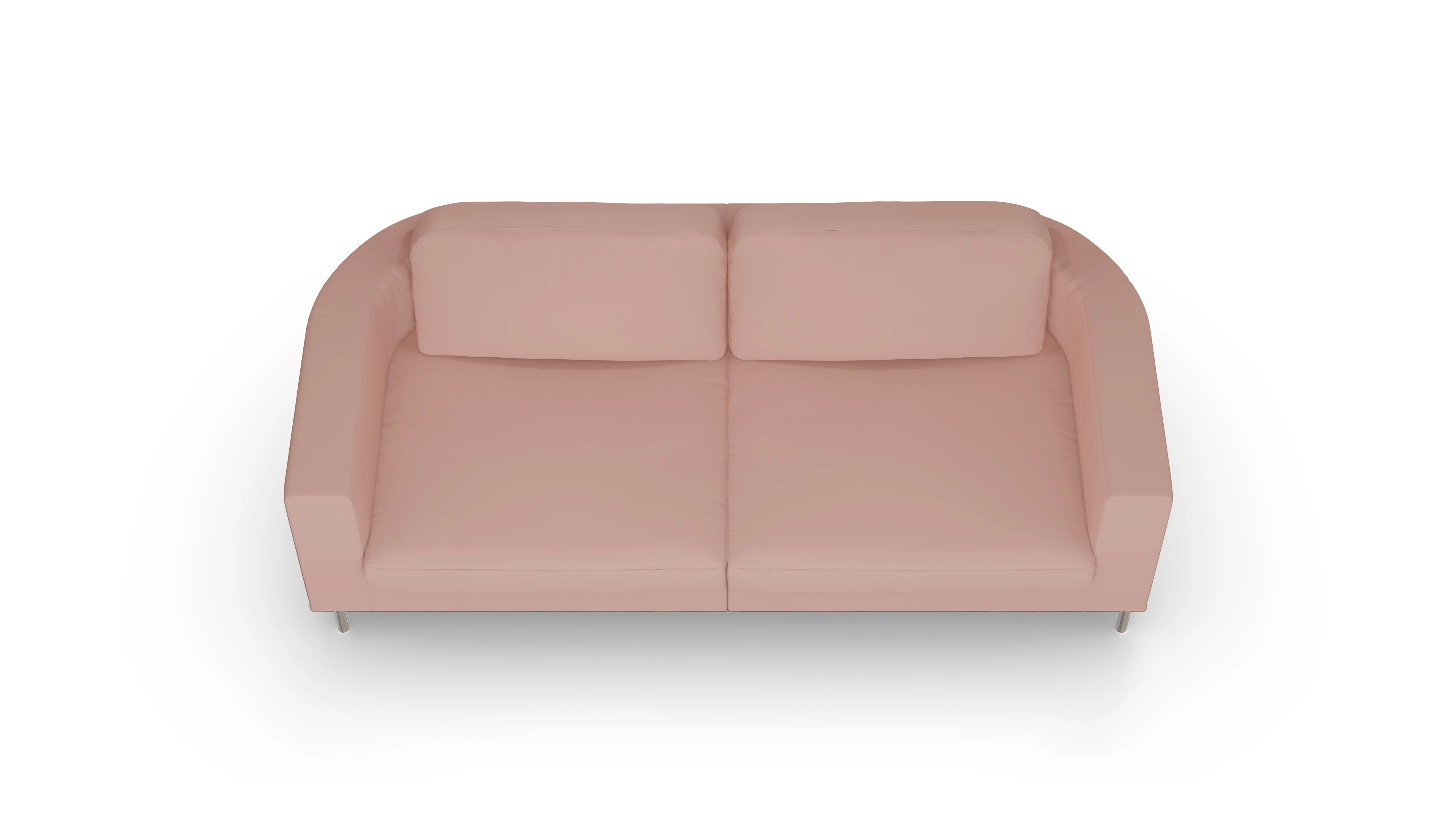 Designer-Stoffsofa Girando Ansicht des Produktes Girando 3-Sitzer in Samt rot