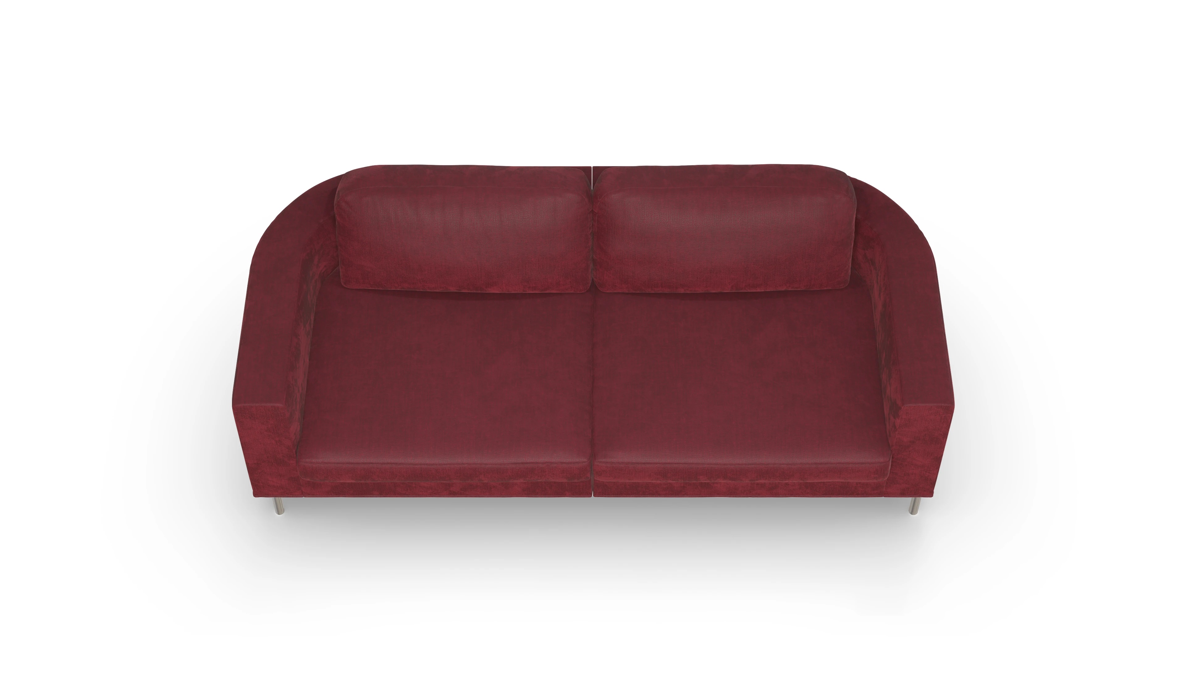 Ansicht des Produktes Girando 3-Sitzer in Stoff rot