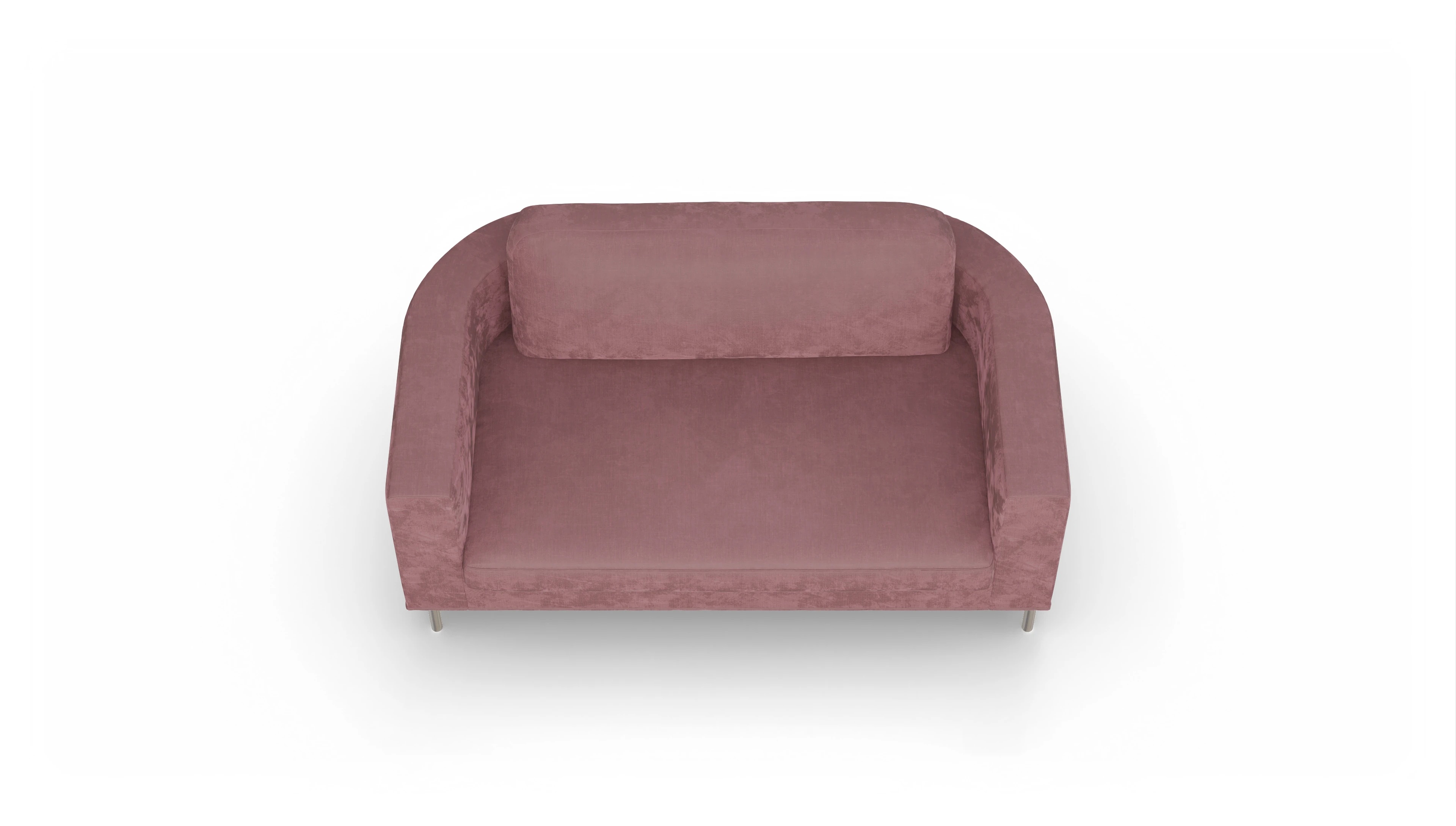 Designer-Stoffsofa Girando Ansicht des Produktes Girando 2-Sitzer in Stoff rot