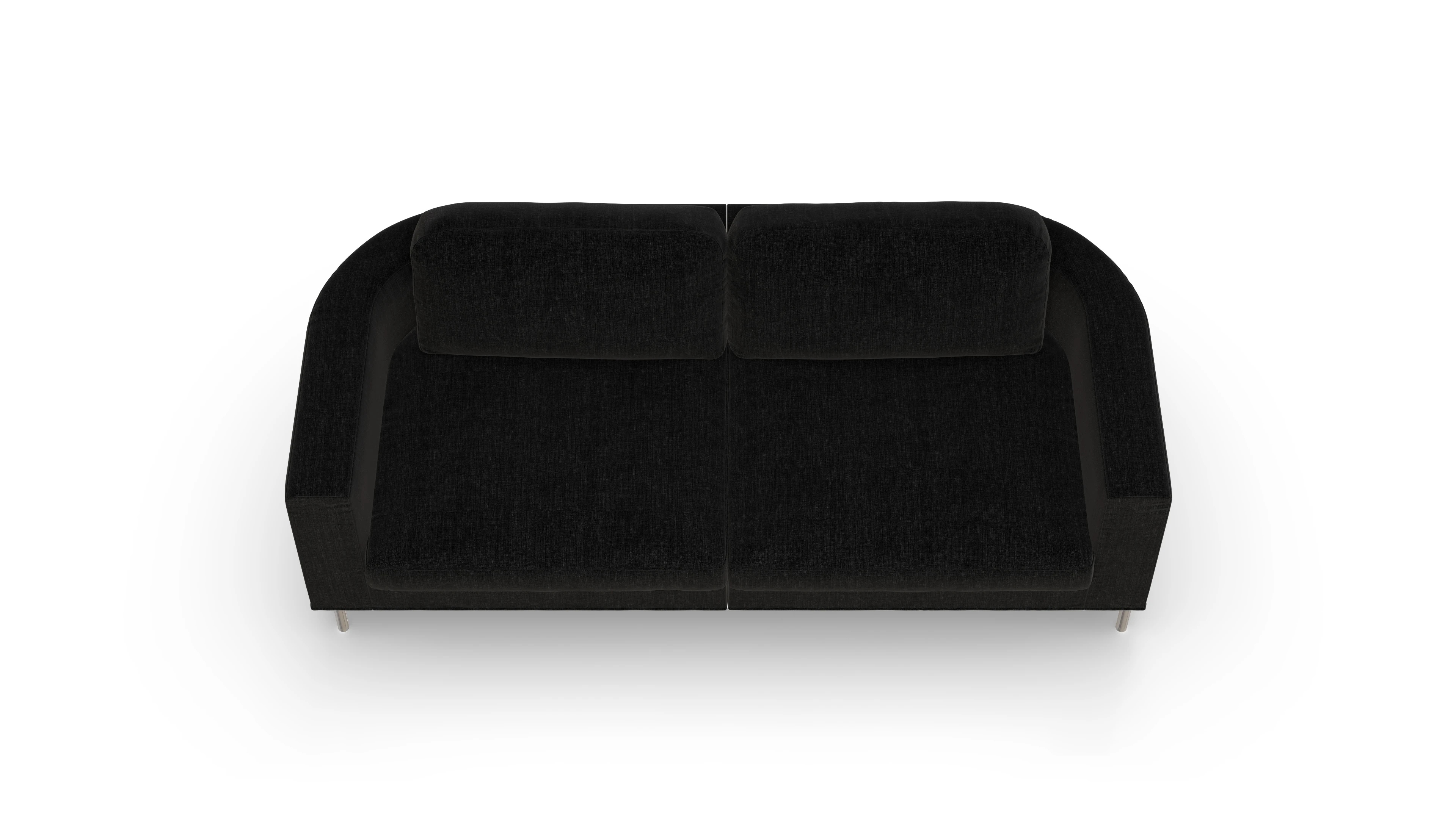 Ansicht des Produktes Girando 3-Sitzer in Stoff schwarz