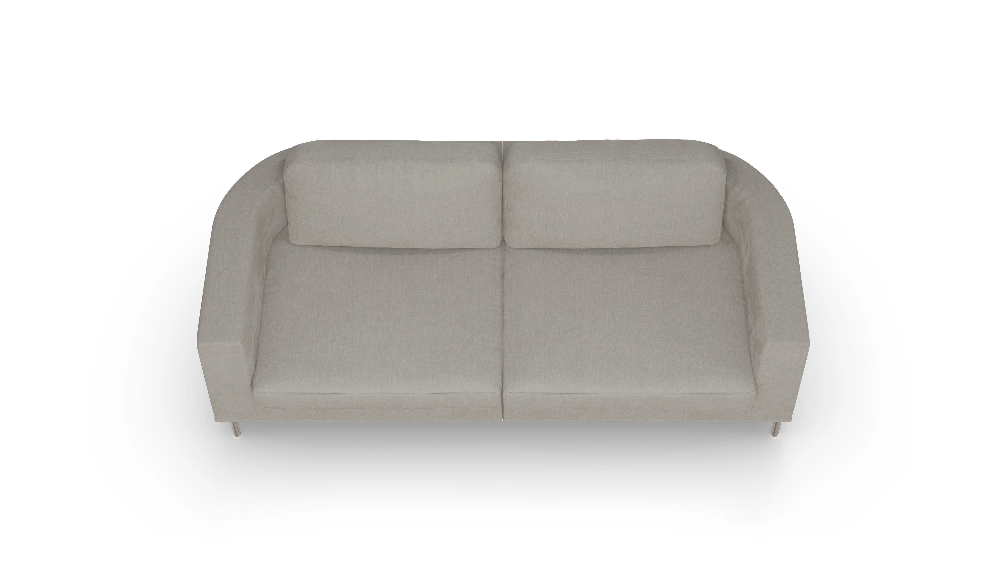 Ansicht des Produktes Girando 3-Sitzer in Stoff weiß