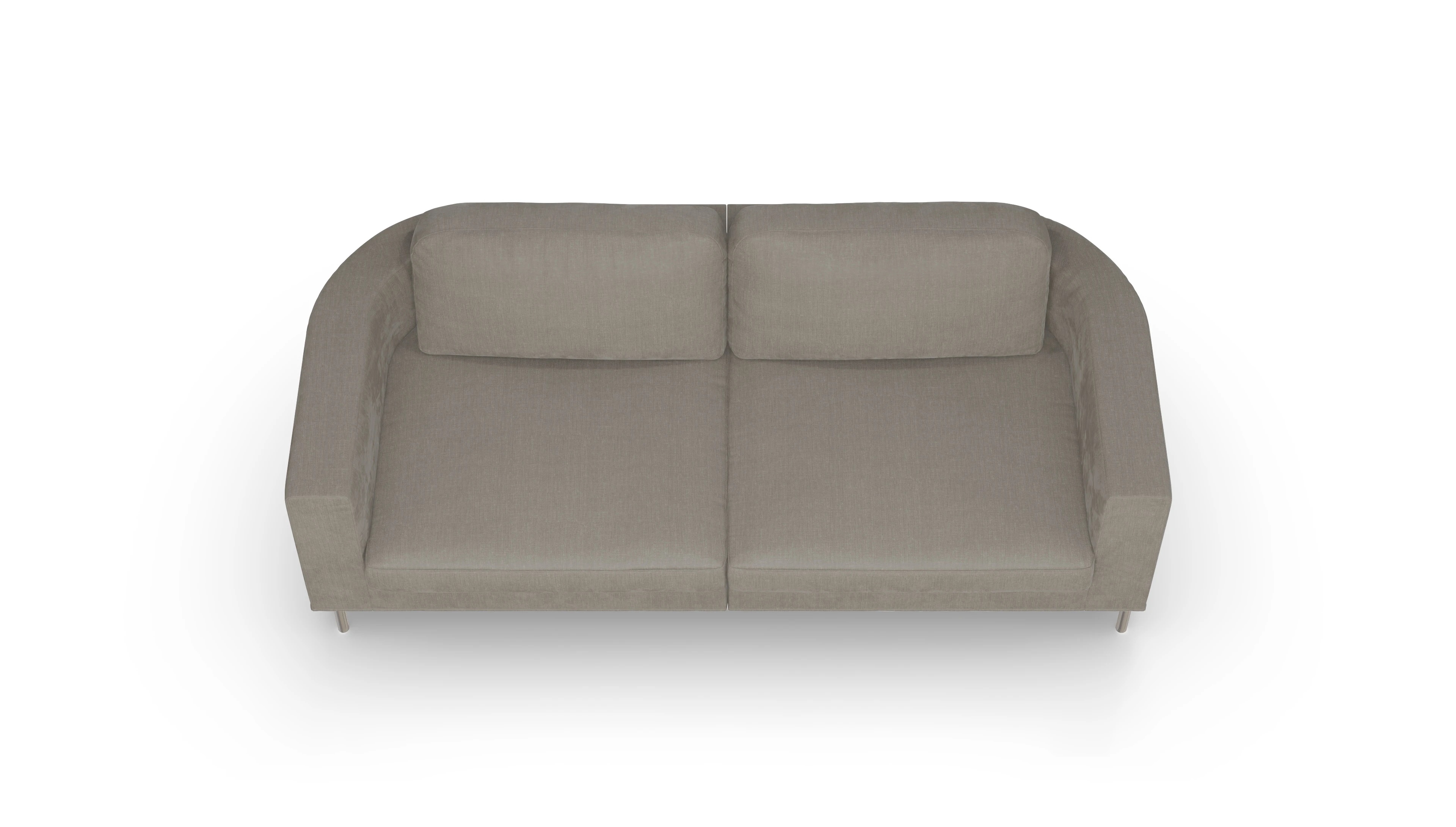 Ansicht des Produktes Girando 3-Sitzer in Stoff grau