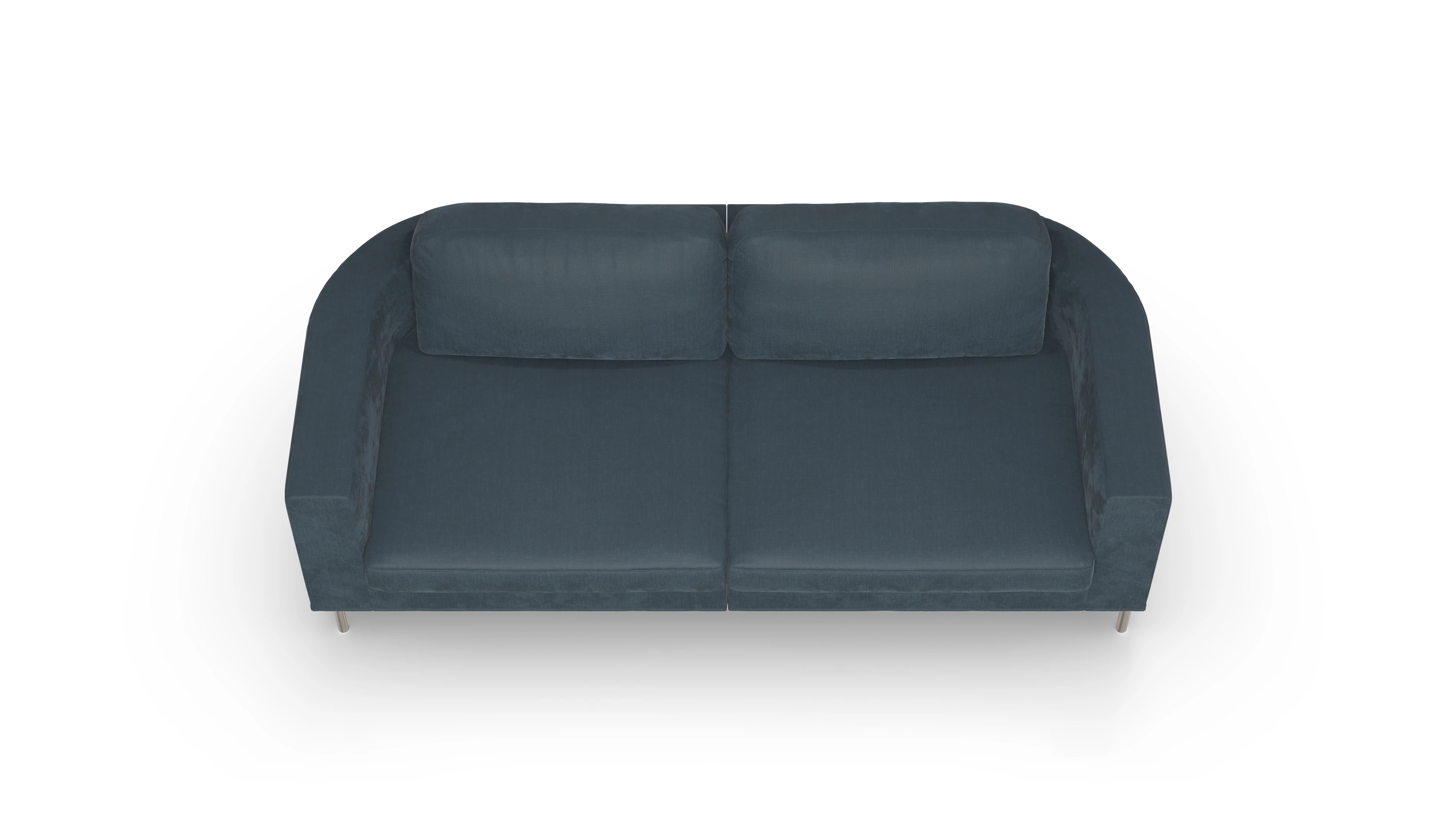 Ansicht des Produktes Girando 3-Sitzer in Stoff blau