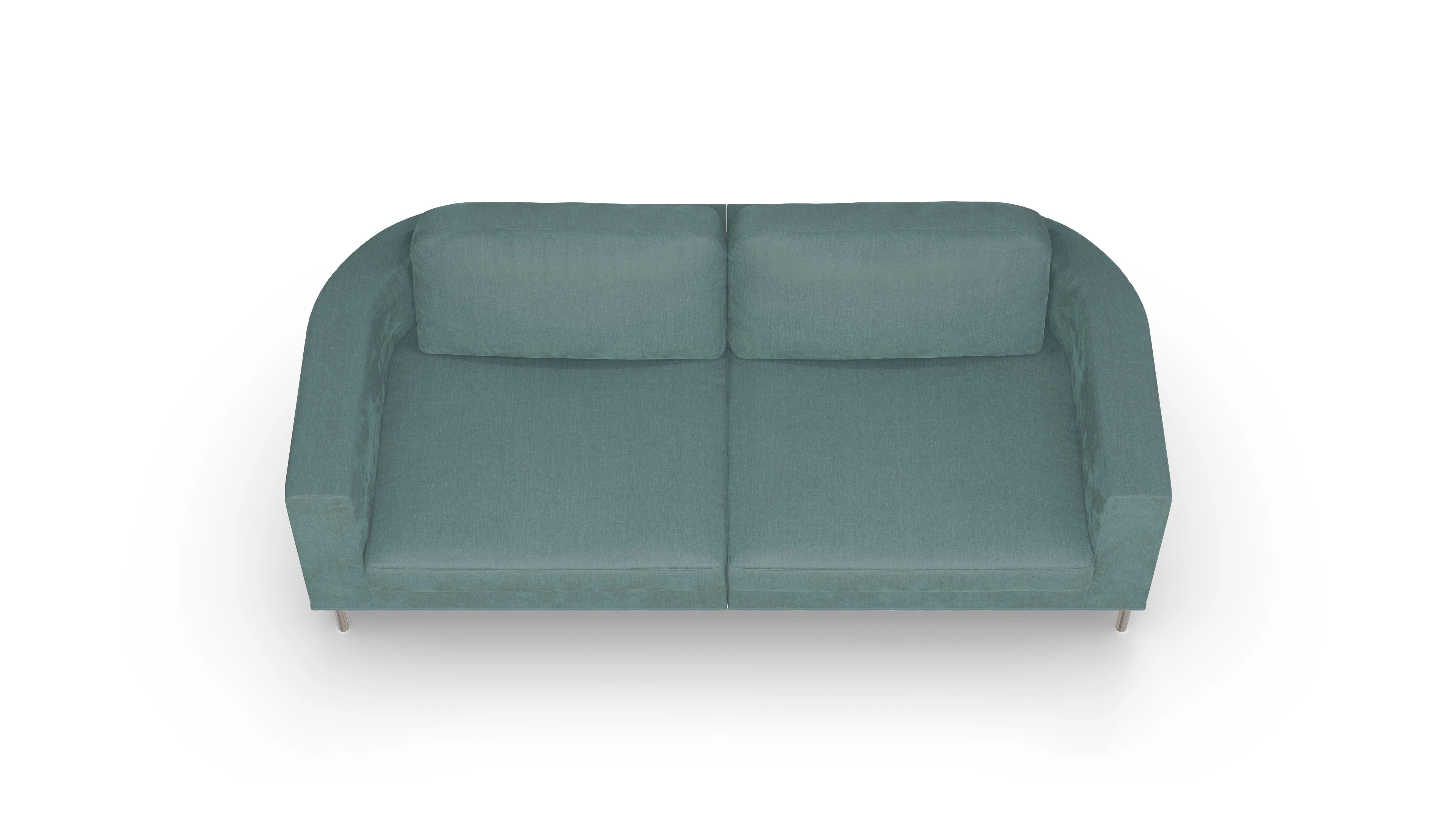 Ansicht des Produktes Girando 3-Sitzer in Stoff blau