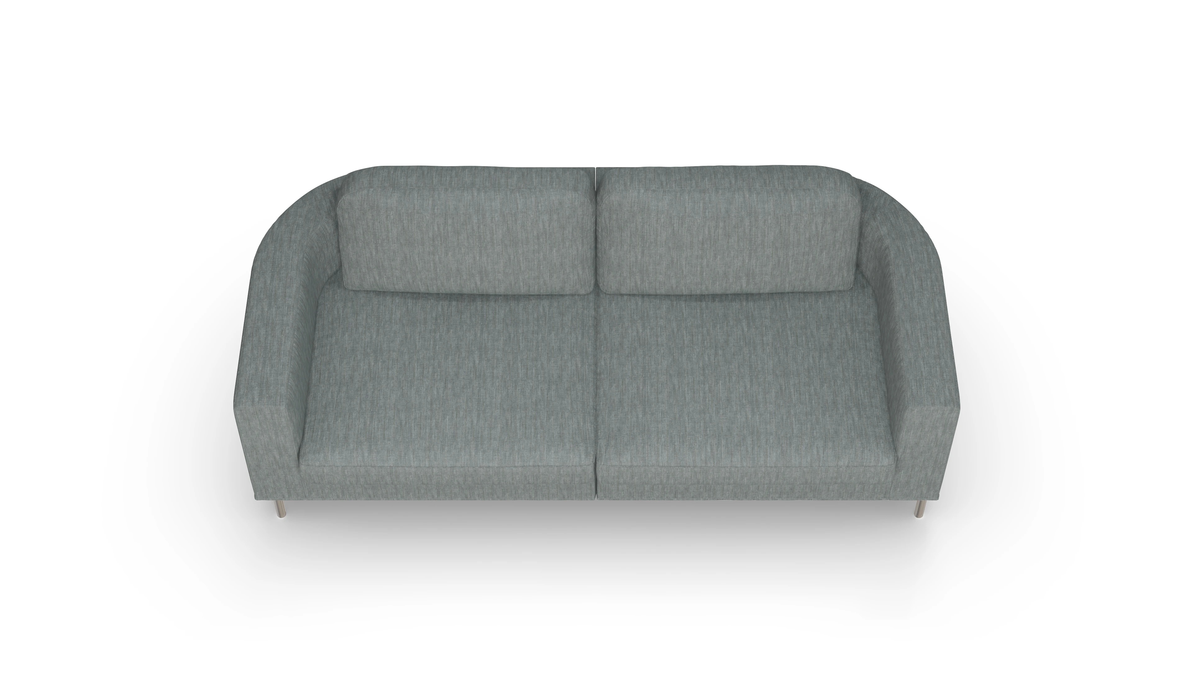 Ansicht des Produktes Girando 3-Sitzer in Stoff blau