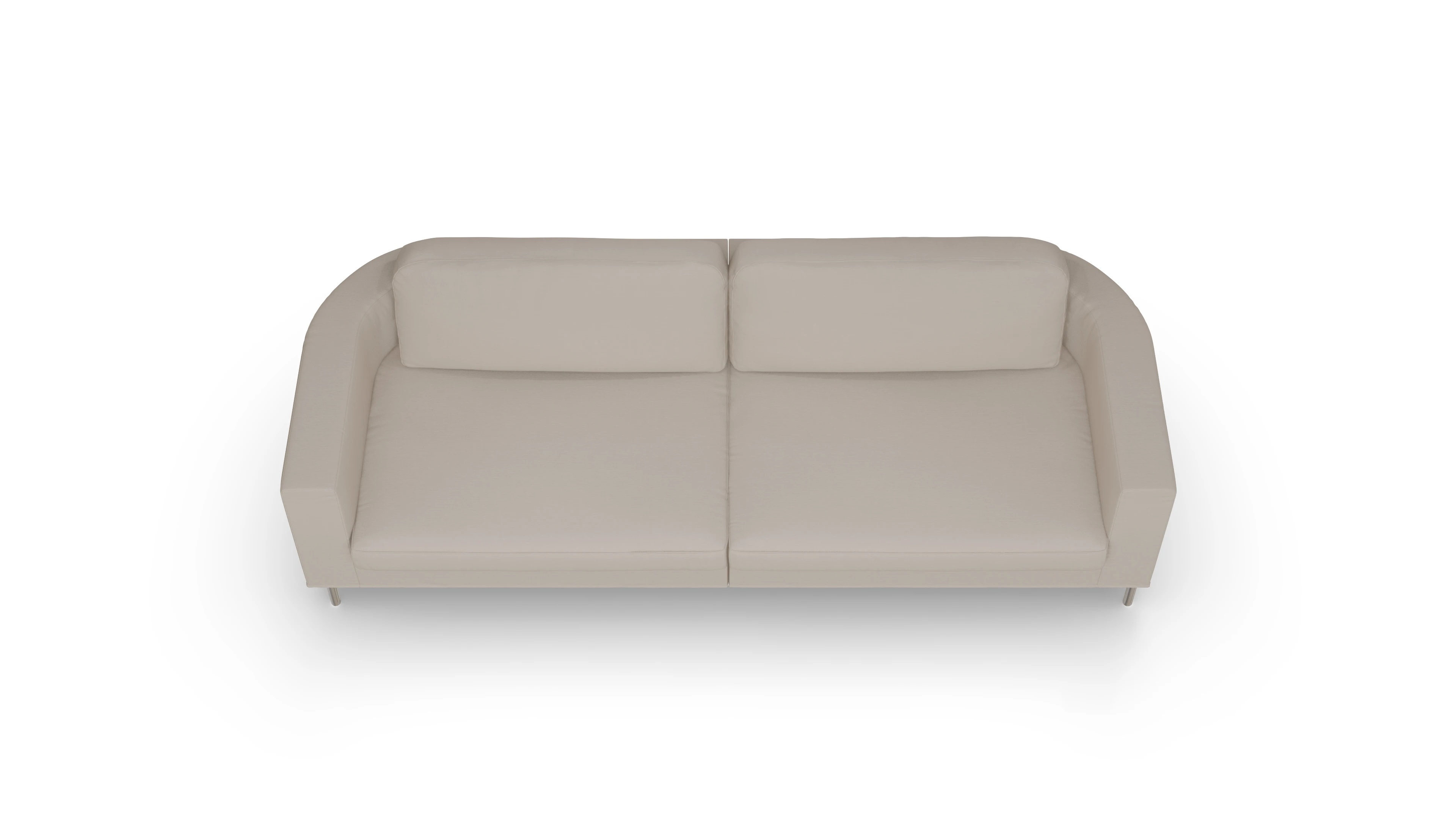 Designer-Stoffsofa Girando Ansicht des Produktes Girando 3,5-Sitzer in Stoff beige