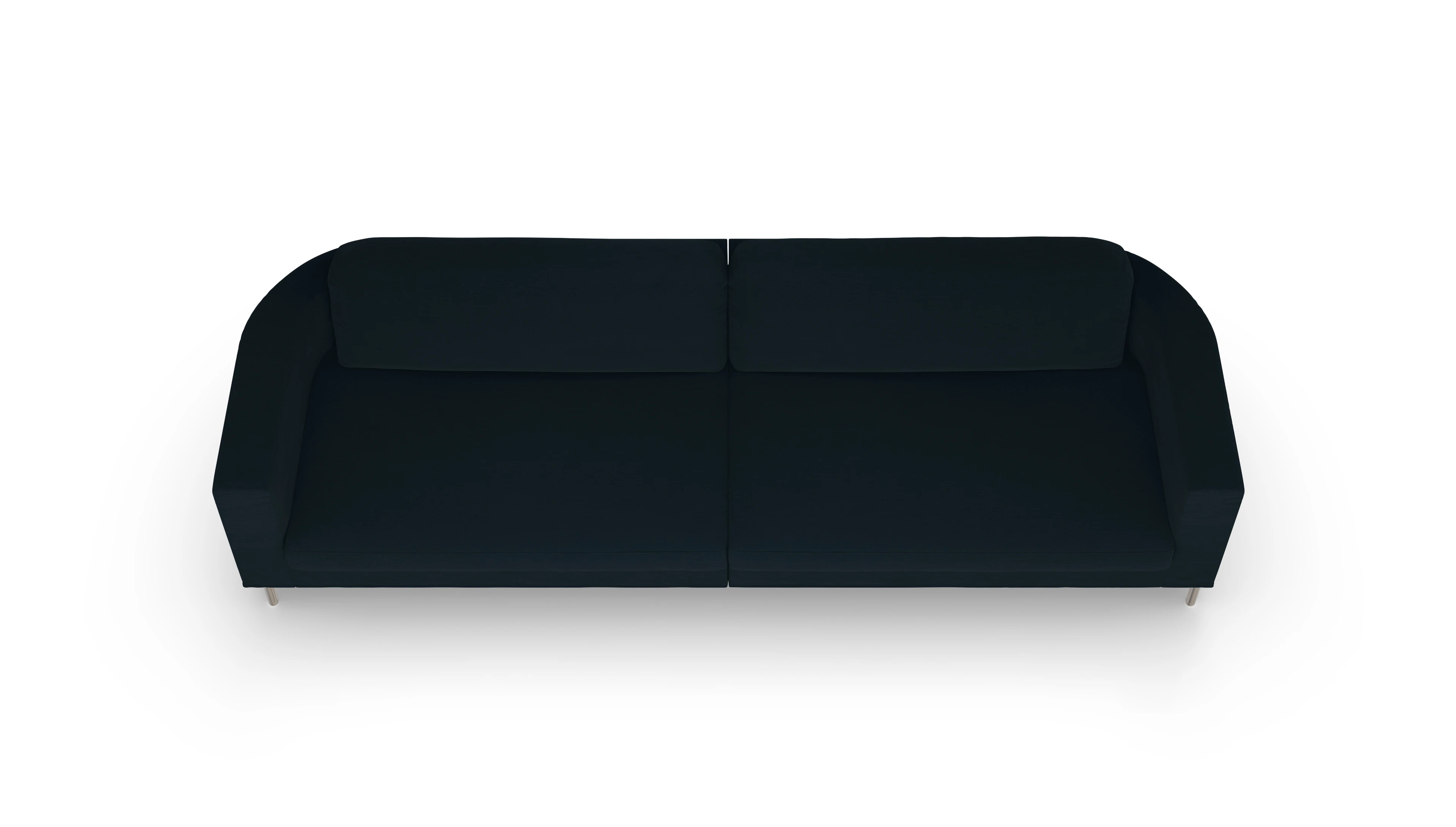 Designer-Stoffsofa Girando Ansicht des Produktes Girando 4-Sitzer in Stoff blau