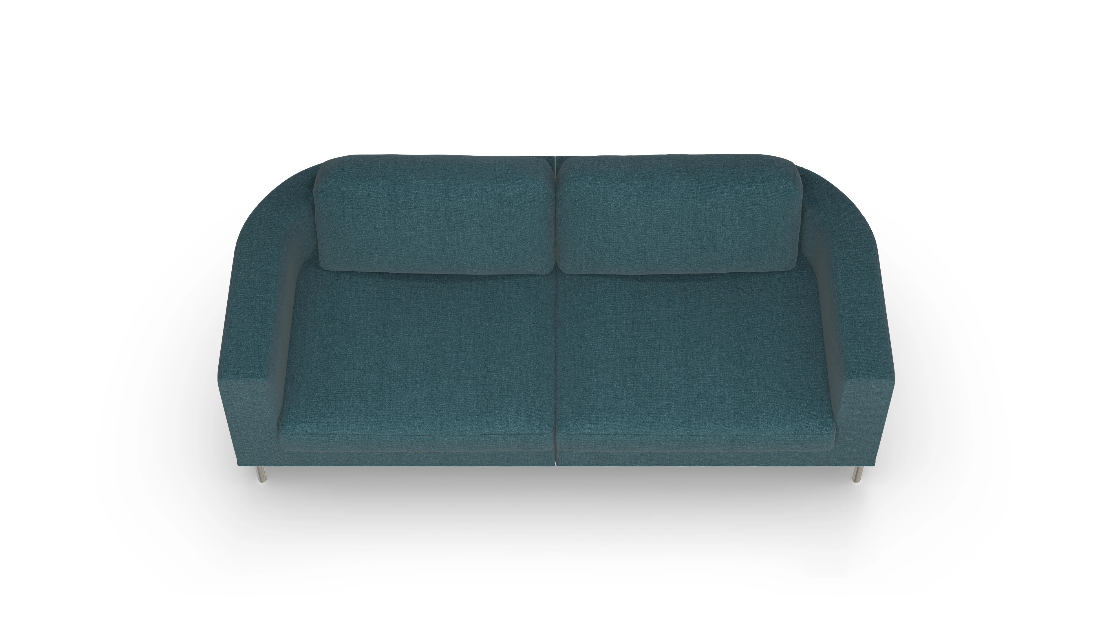Ansicht des Produktes Girando 3-Sitzer in Stoff blau