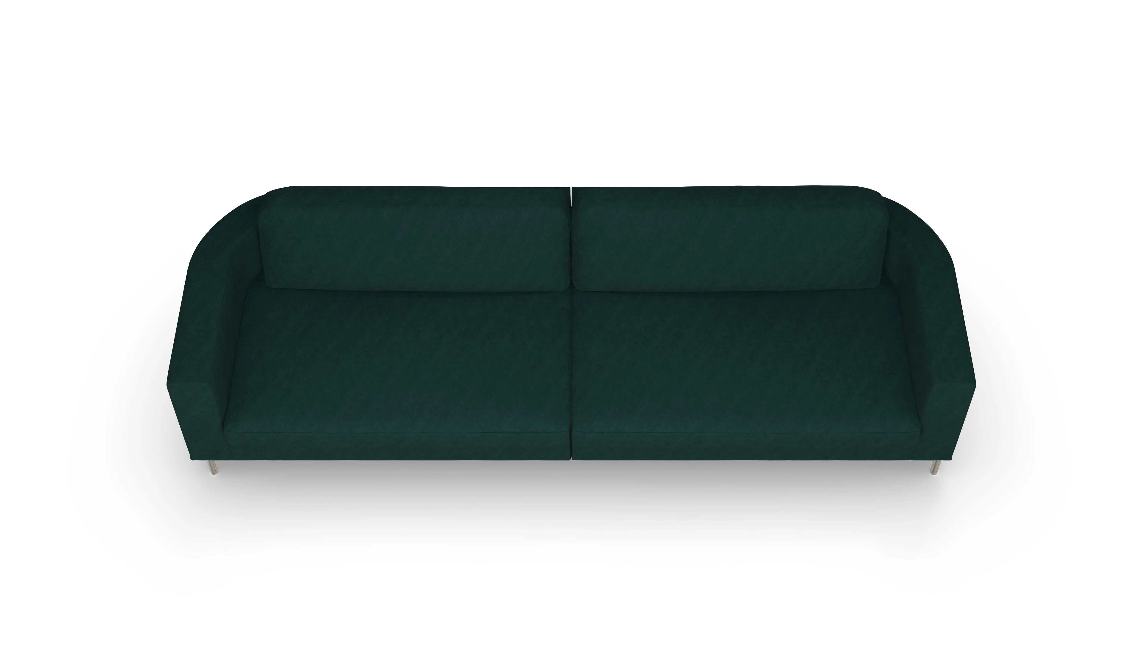 Designer-Stoffsofa Girando Ansicht des Produktes Girando 4-Sitzer in Stoff blau