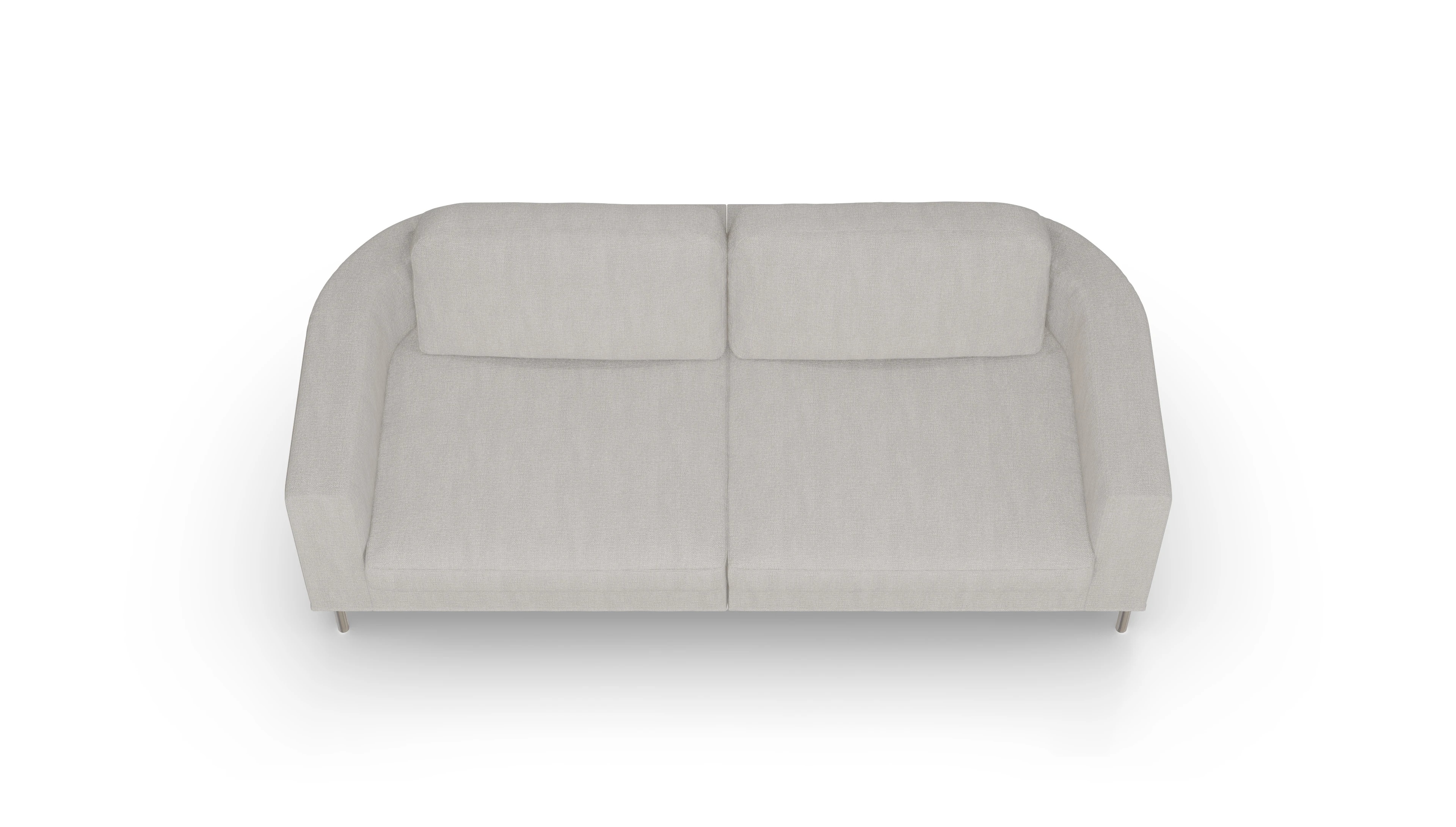 Ansicht des Produktes Girando 3-Sitzer in Stoff weiß