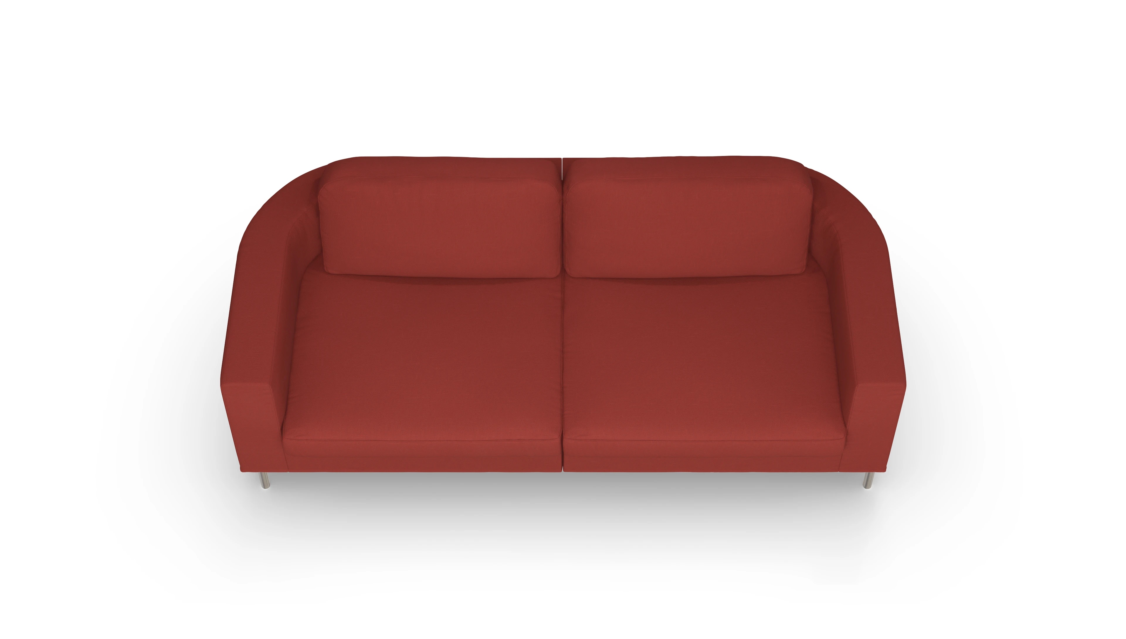 Ansicht des Produktes Girando 3-Sitzer in Stoff rot